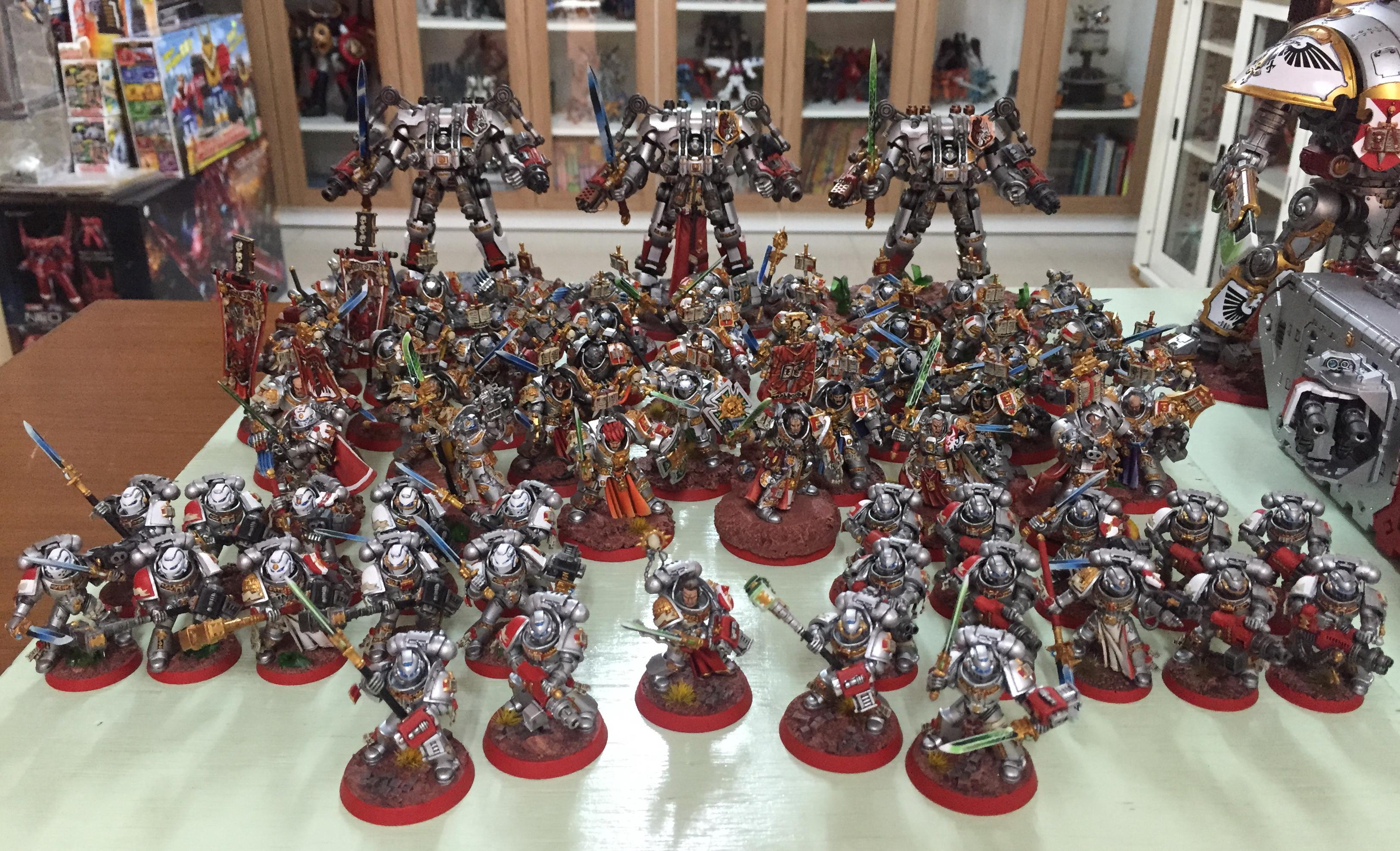 Army, Brother, Captain, Castellan, Crowe, Draigo, Dreadknight, Grey Knights, Justicar, Librarian, Lord Kaldor Draigo, Paladin, Purgation, Purifier, Stern, Strike Squad