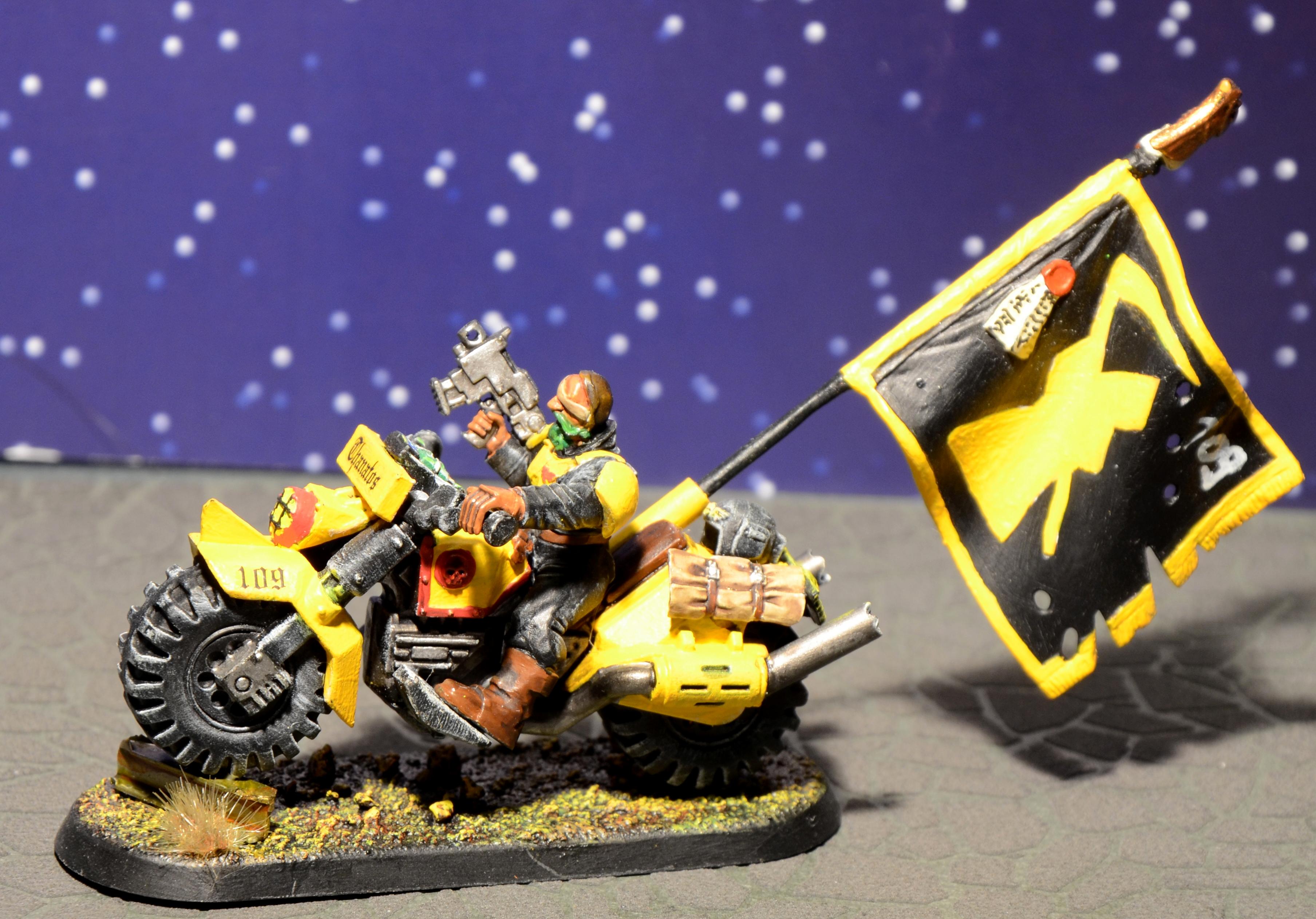 Astra Militarum, Bike, Command Squad, Diorama, Headquarters