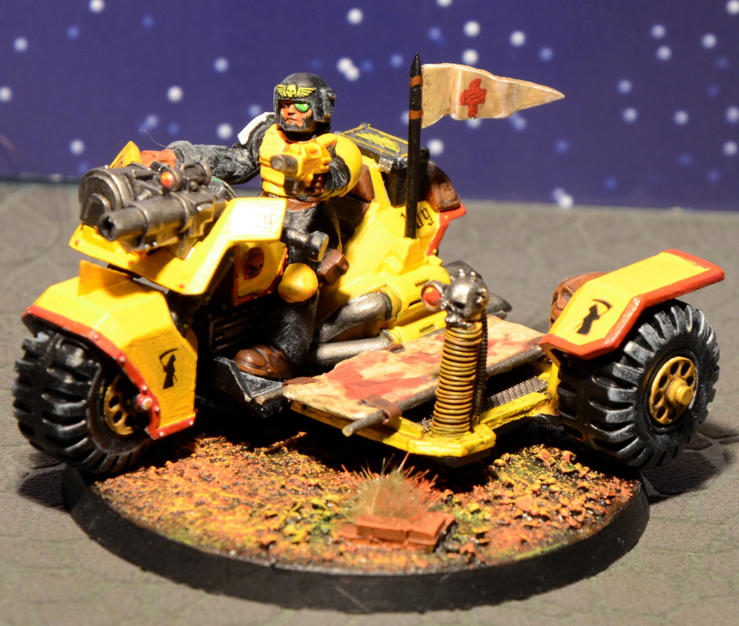 Astra Militarum, Bike, Command Squad, Diorama, Headquarters