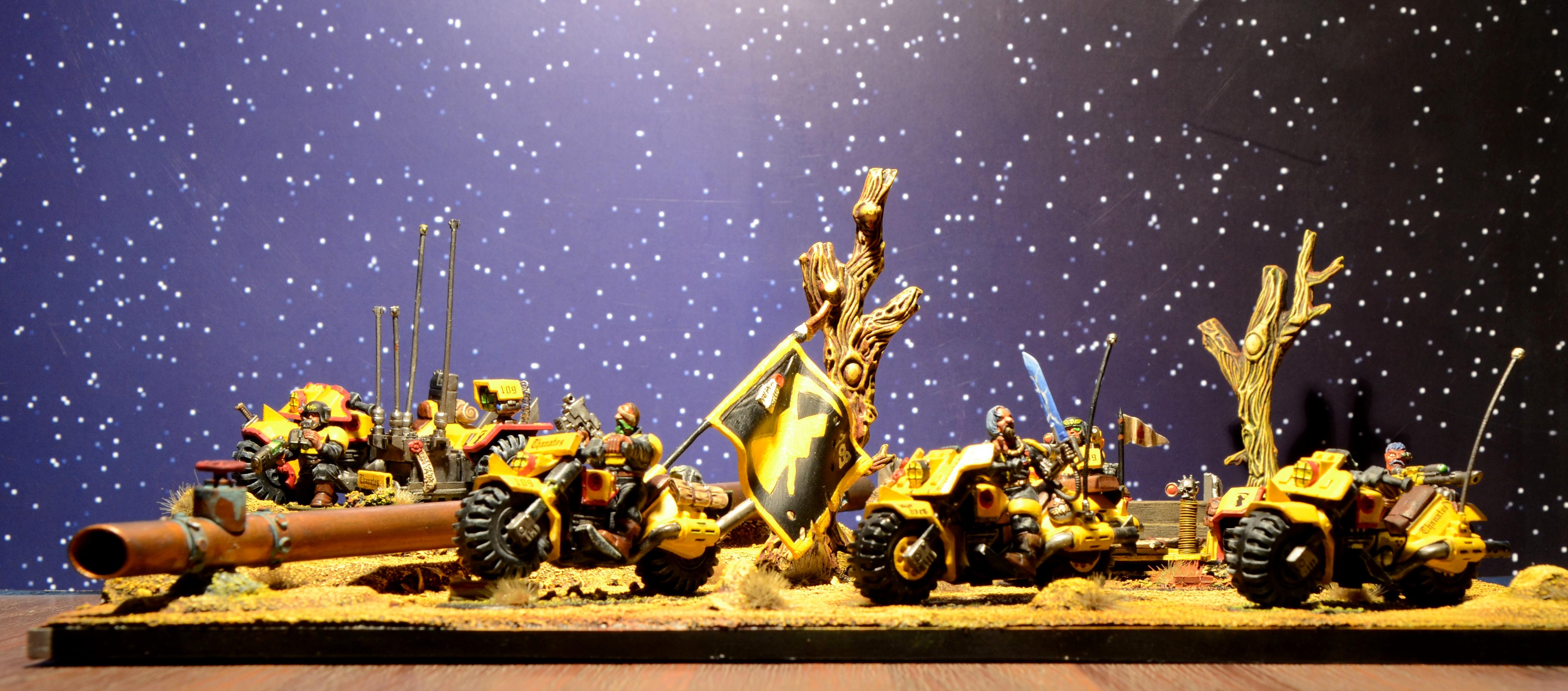 Astra Militarum, Bike, Command Squad, Diorama, Headquarters