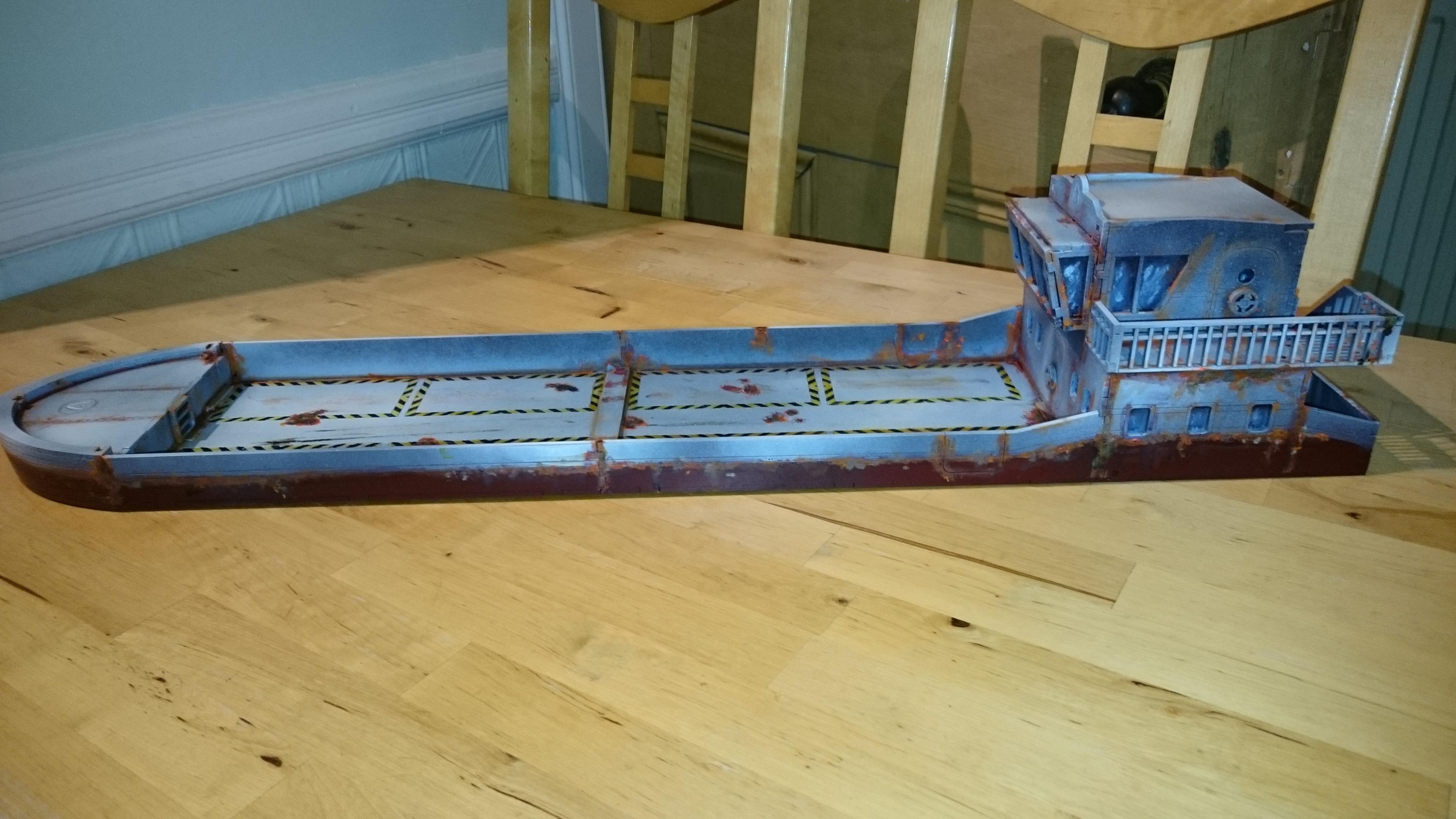 Boat, Cargo, Ship, Terrain