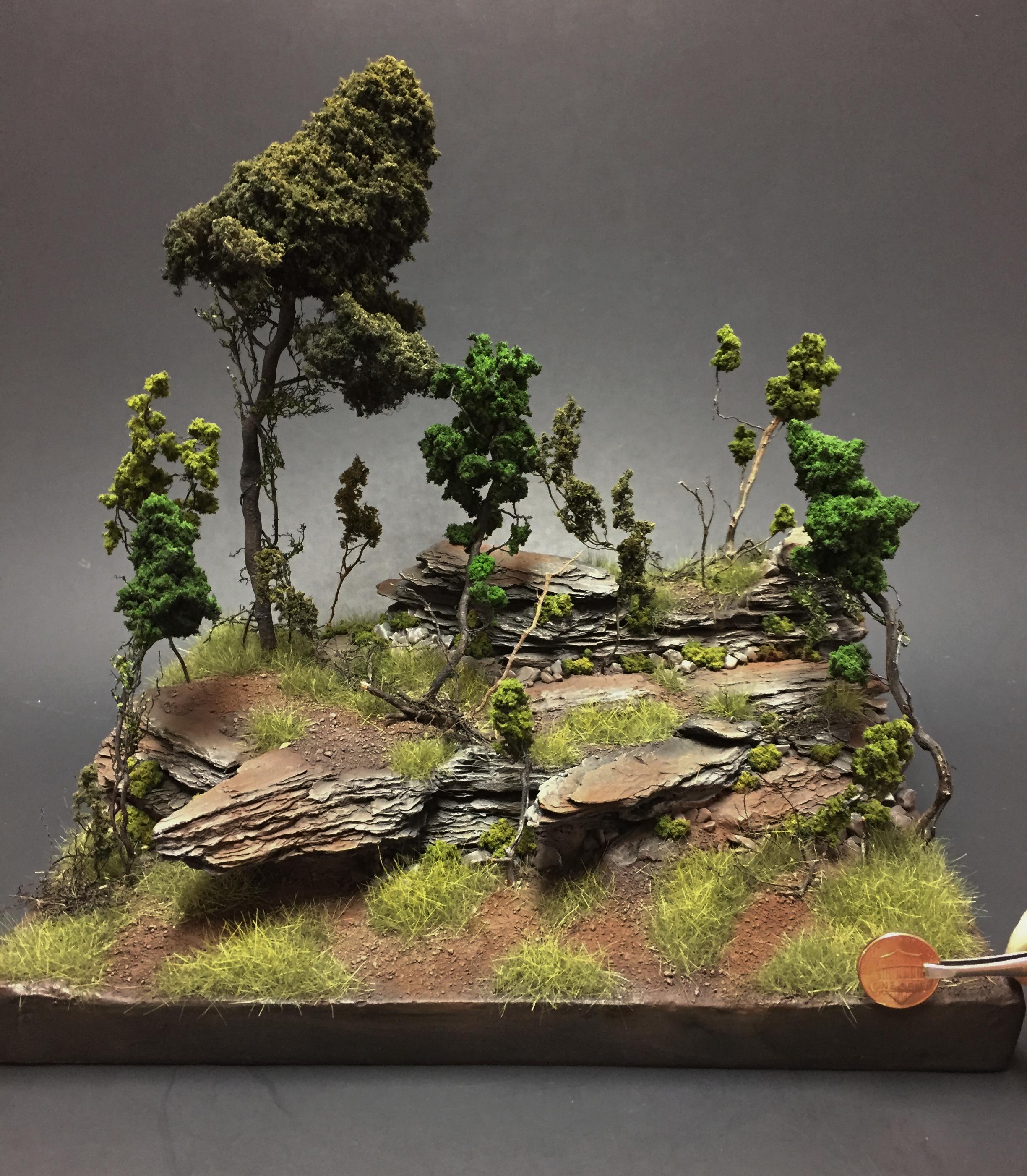 Diorama, Fauna, Landscape, Terrian, Trees, Vine