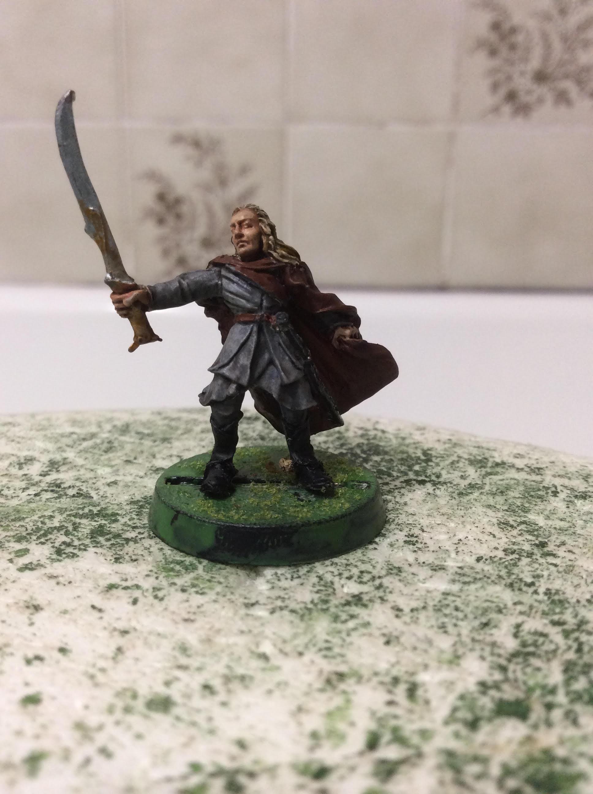 Fellowship, Goblin Green, Haldir, Haldir With Sword, Hero, Hobbits, Lord Of The Rings, Repaint