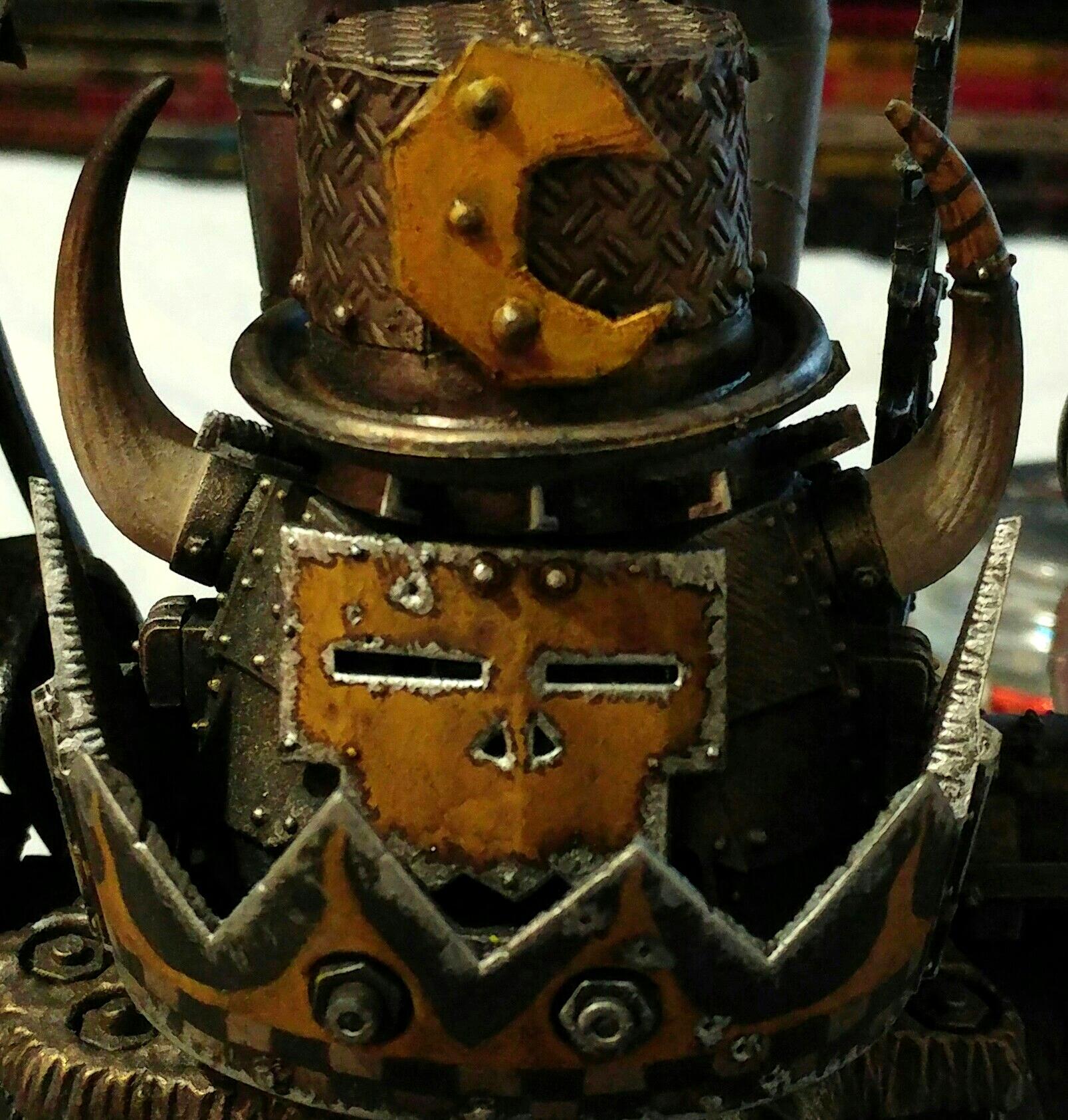 Conversion, Gargant, Giant, Hat, Metal, Moon, Orks, Scrap, Walkers, Yellow