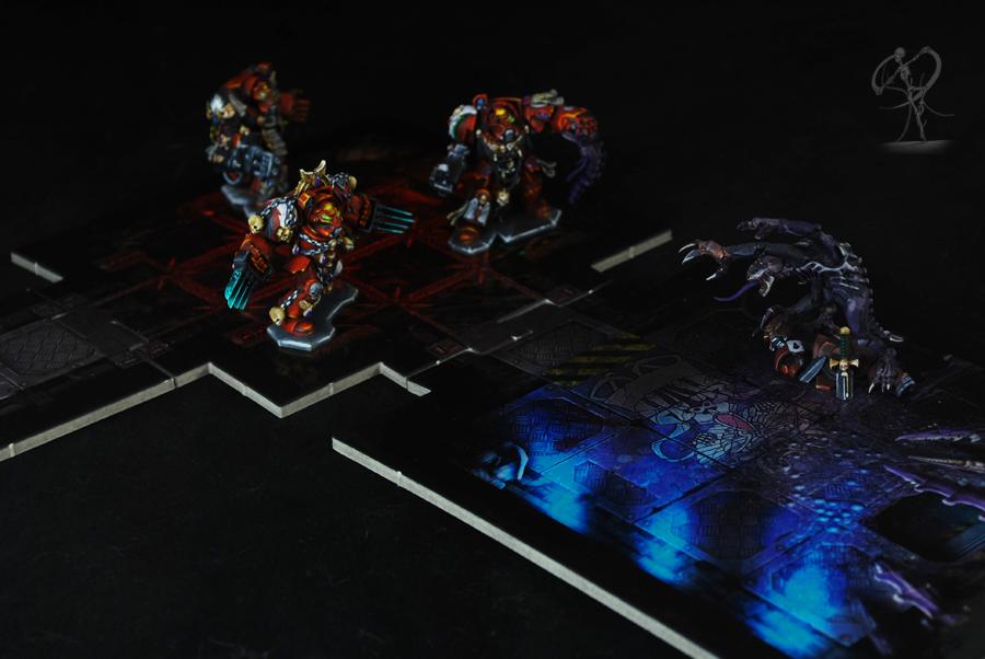 Blood Angels, Genestealer, Non-Metallic Metal, Space Hulk, Terminator Armor