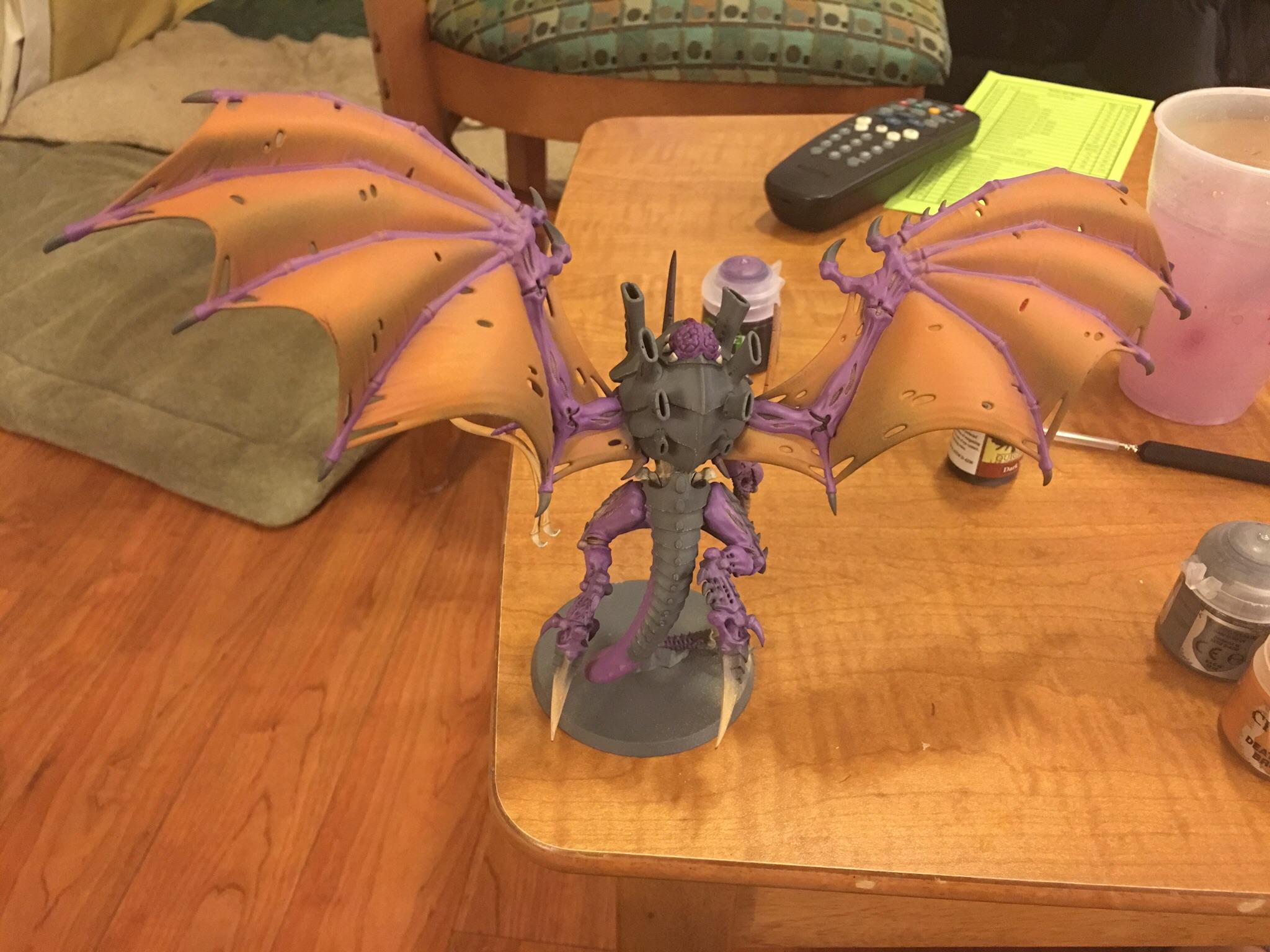 Airbrush, Flyrant, Tyranids, Work In Progress