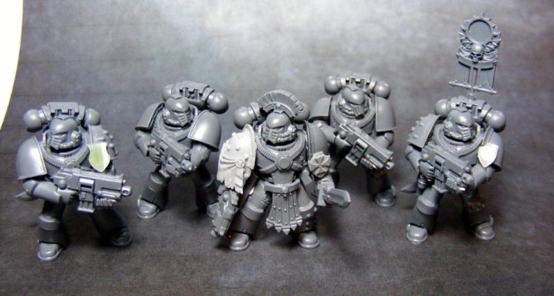 30k, 3d Printing, Space Marines first 5 tacticals