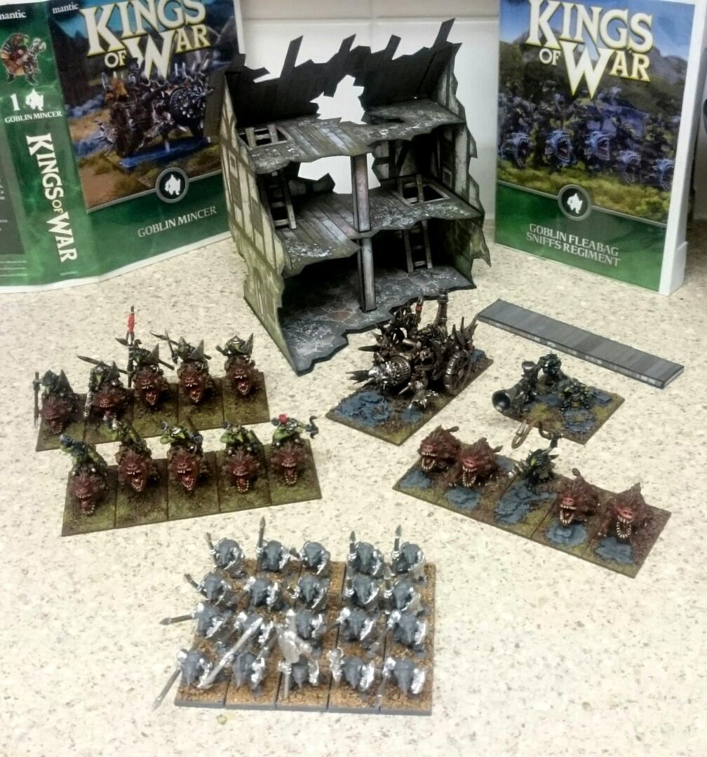Kings of war goblin army so far