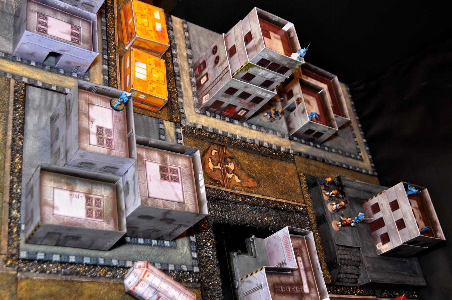 Buildings, City, Infinity, Paper, Sci-fi Style Buildings From Wargameprint, Science-fiction, Terrain, Wargameprint, Warhammer Fantasy