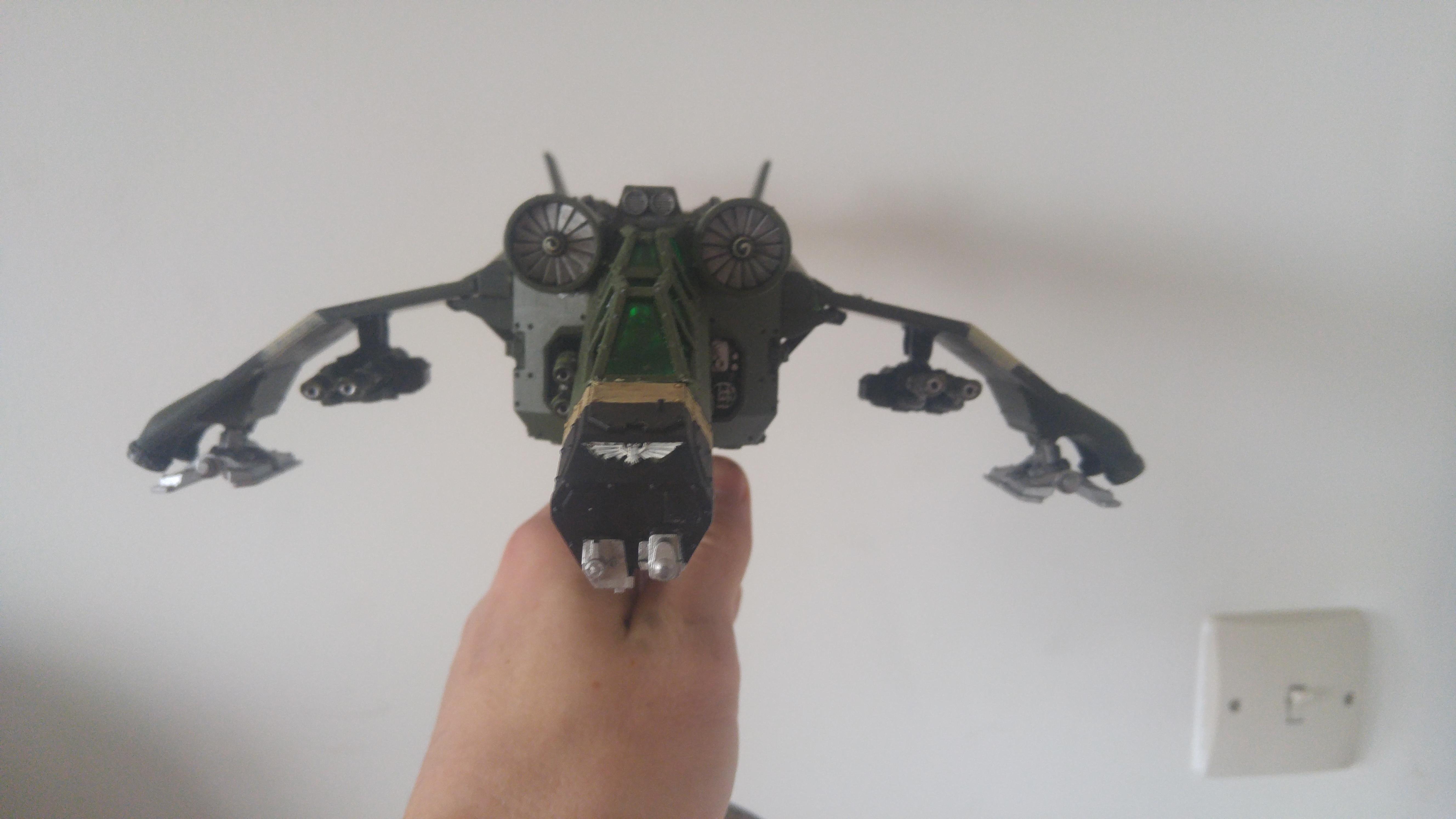 The wings hang evenly!