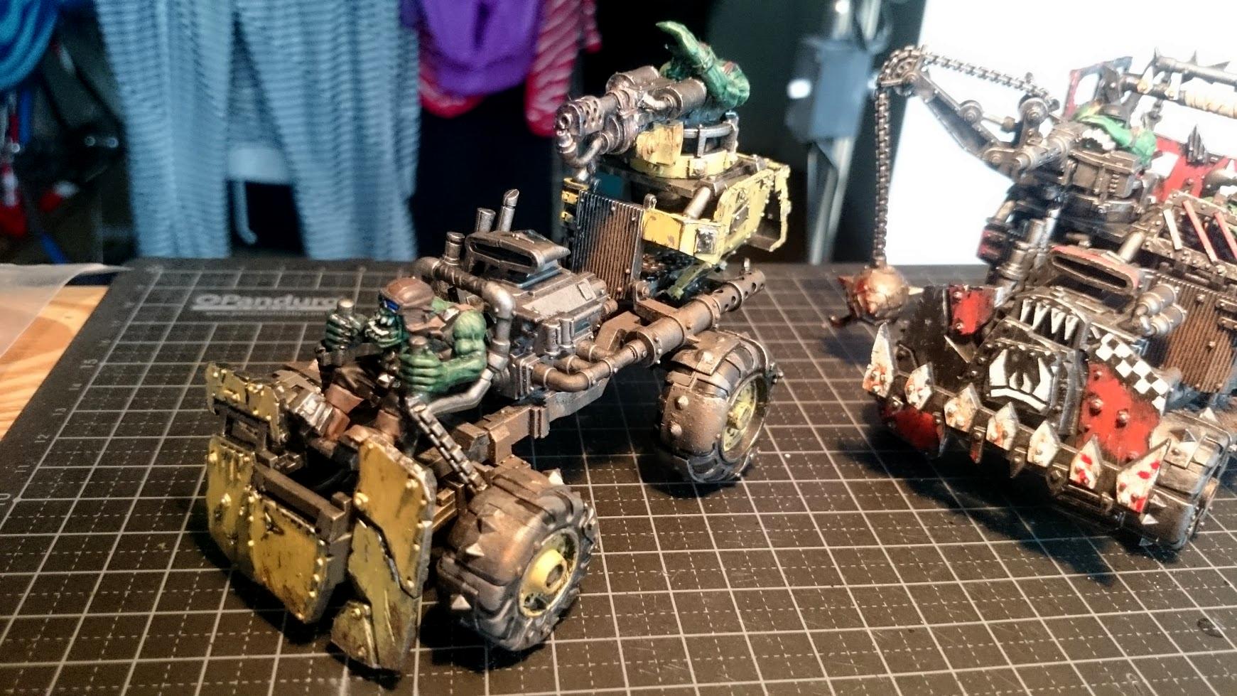 Buggy, Conversion, Orks, Painting, Skorcha, Warbuggy, Warhammer 40,000, Weathered