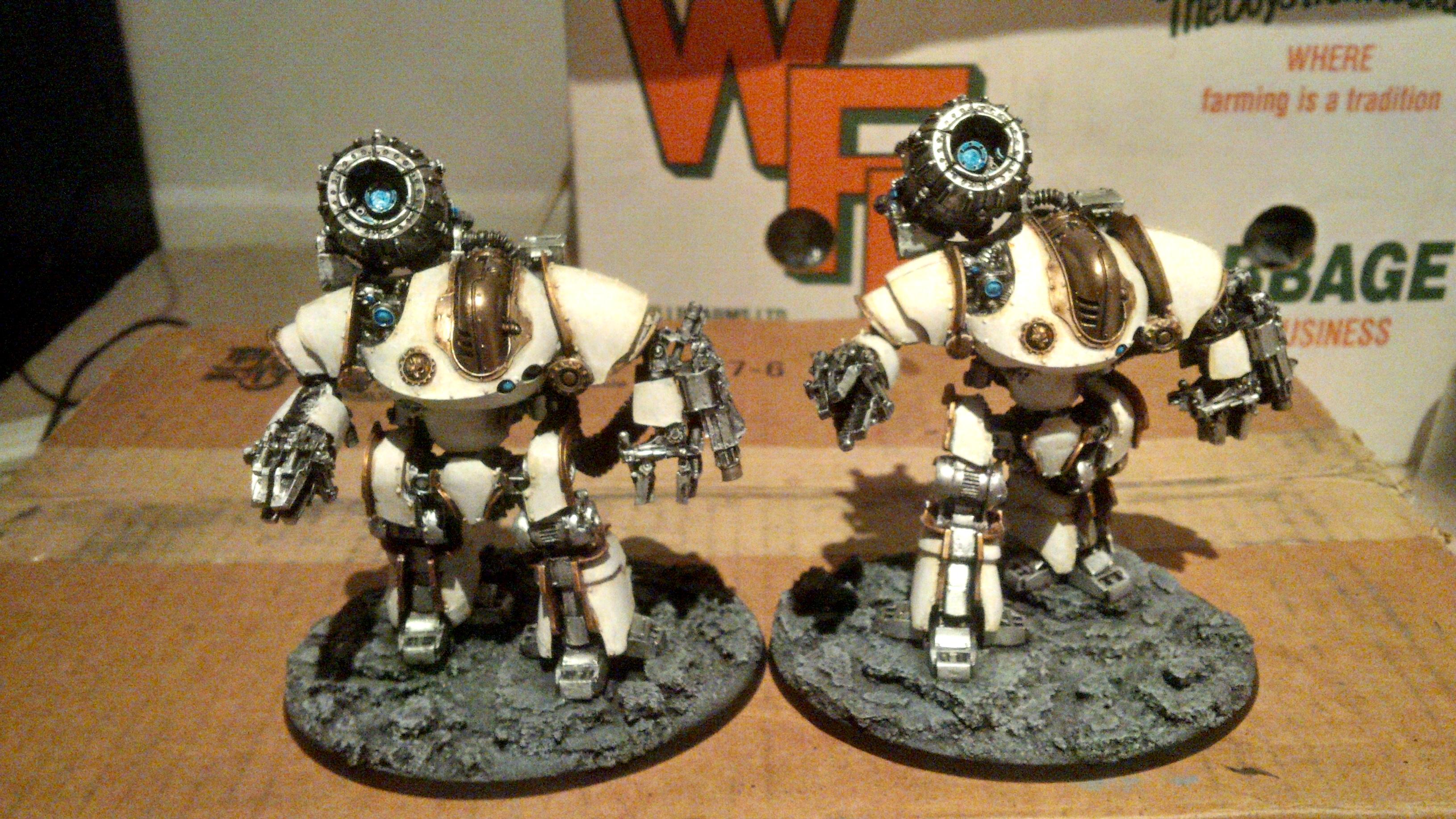 Blue, Bronze, Mechanicum, Omnissiah, Plasma, Taghmata, Thanatar, White
