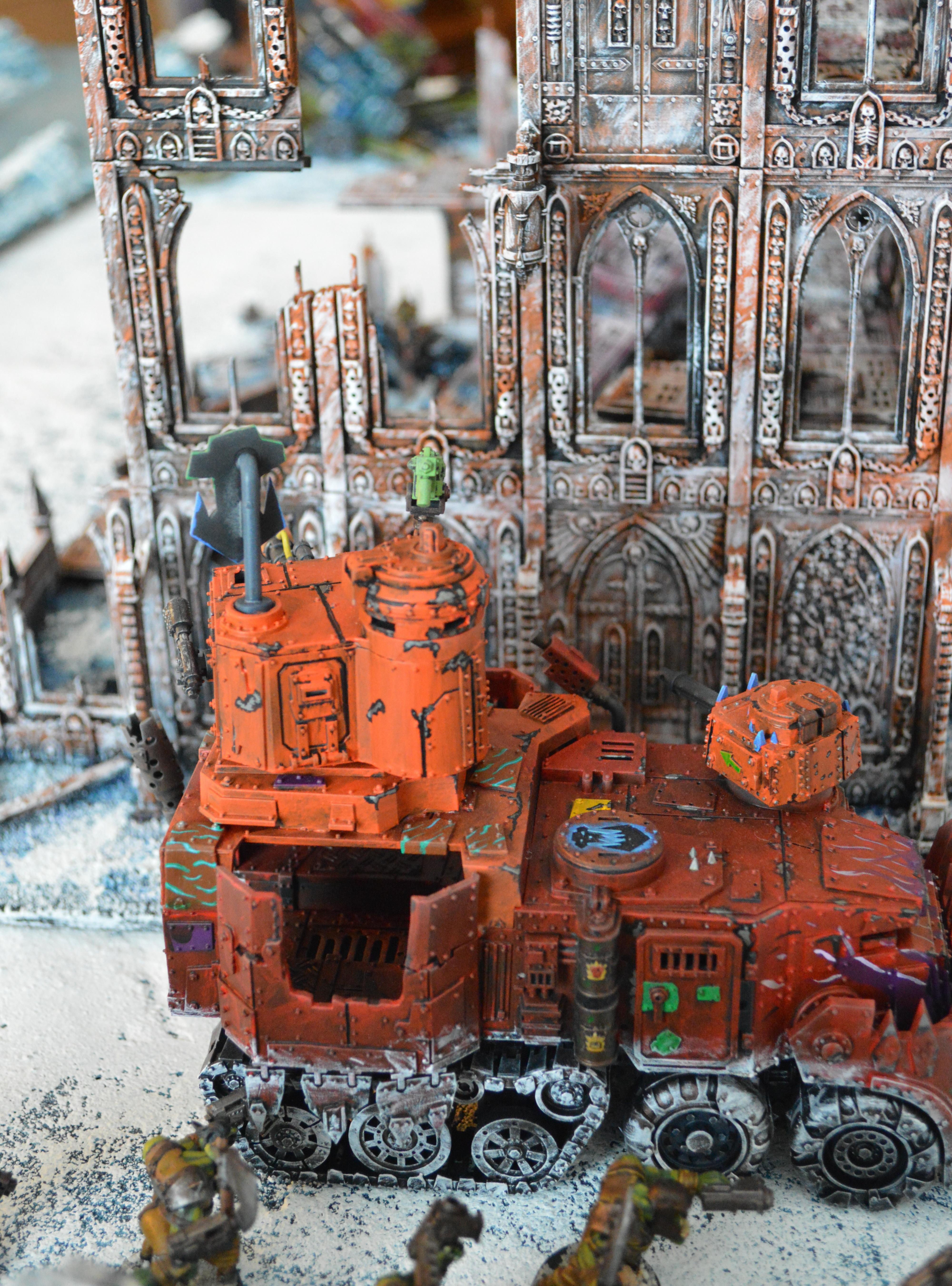 Battle, Ice Angels, Ice Board, Orks, Ruins, Terrain, Warhammer 40,000