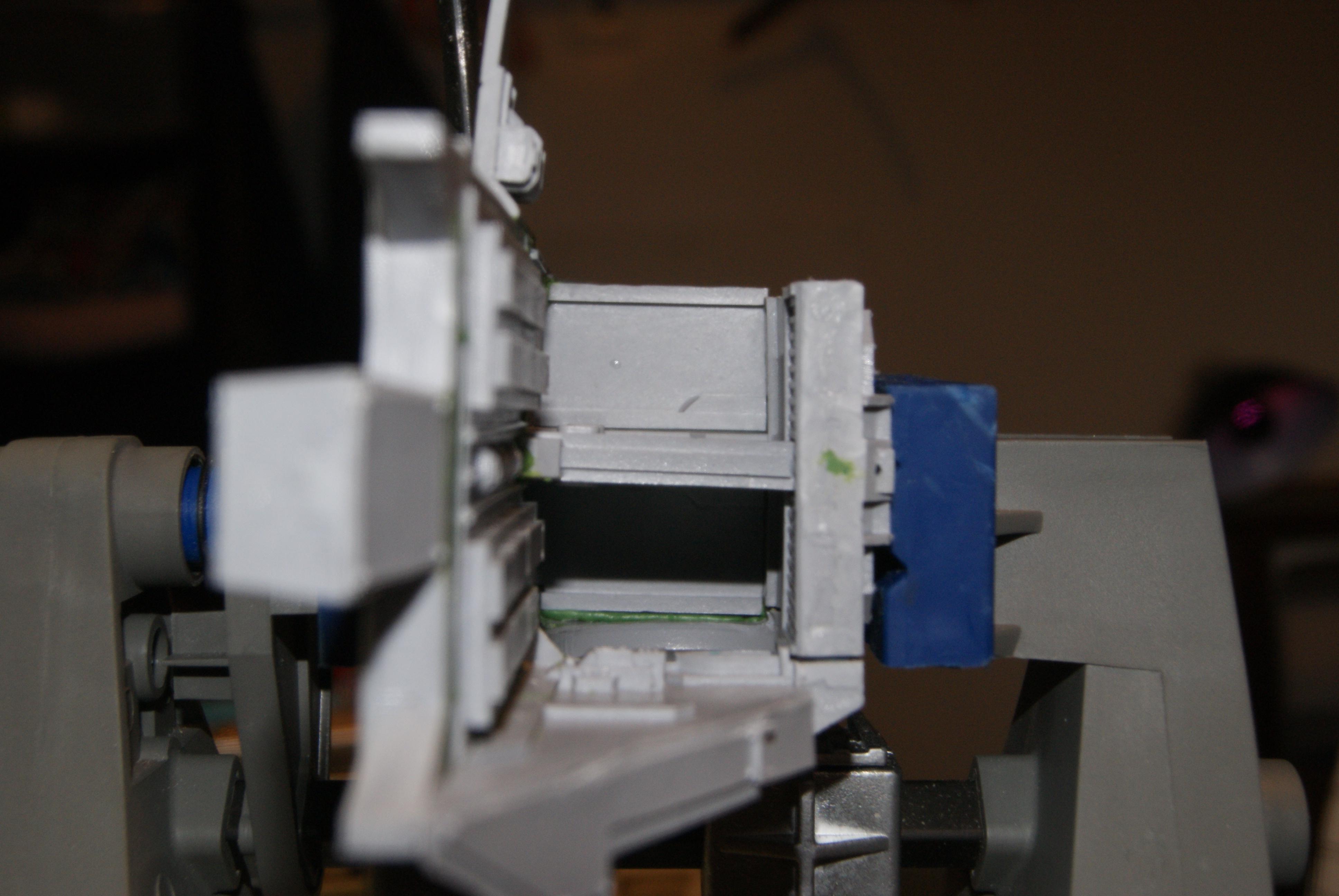Chassis floor attached and clamped