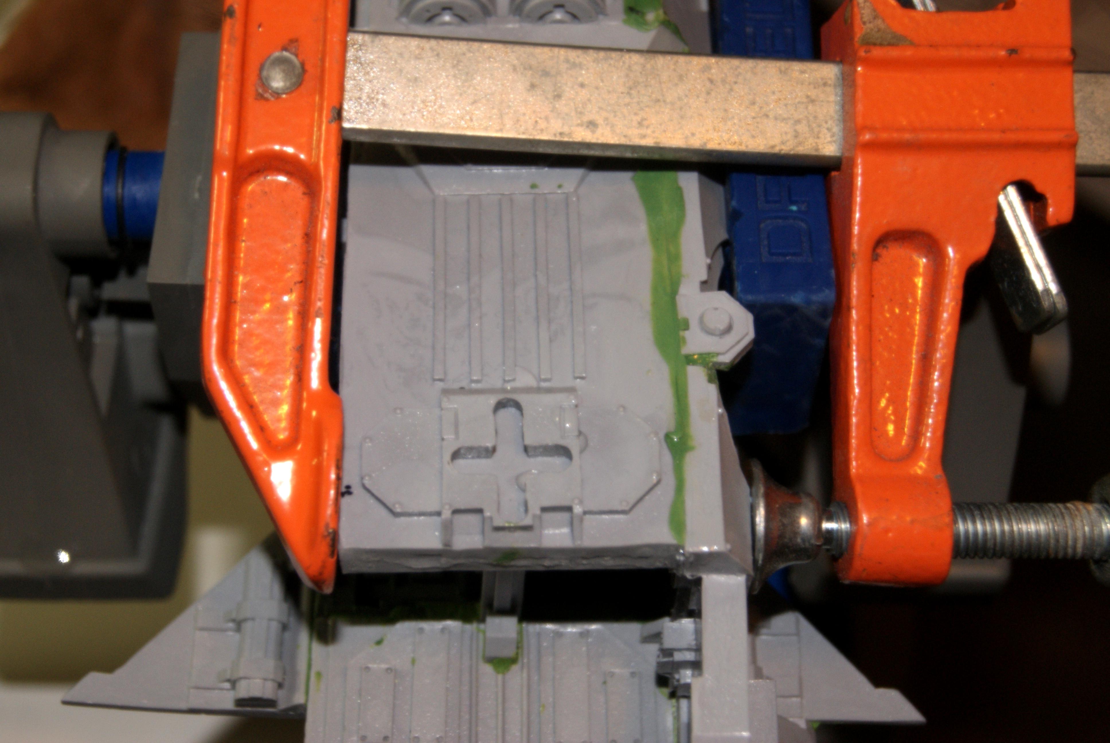 clamp lightly