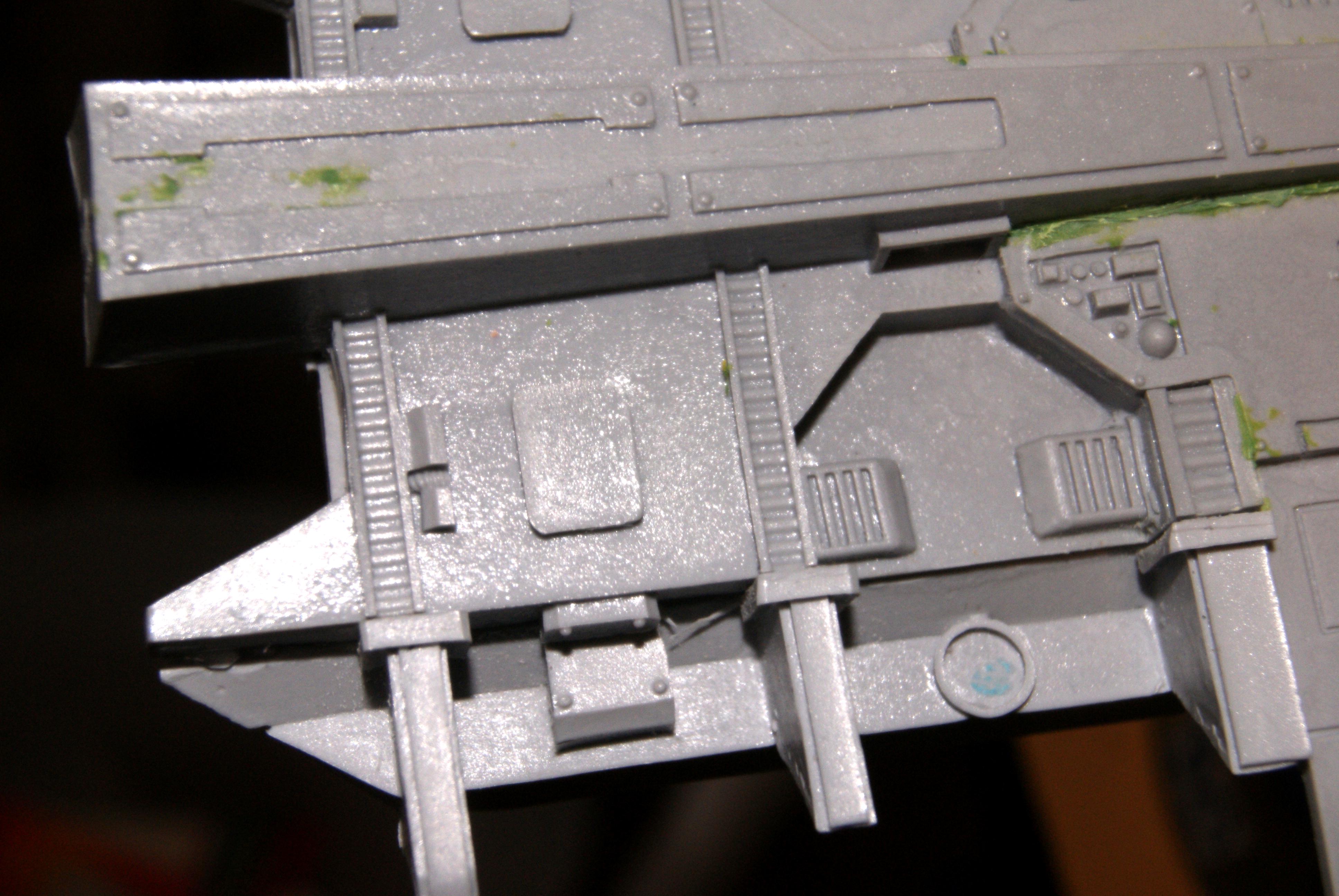 Pinned port aft quarter