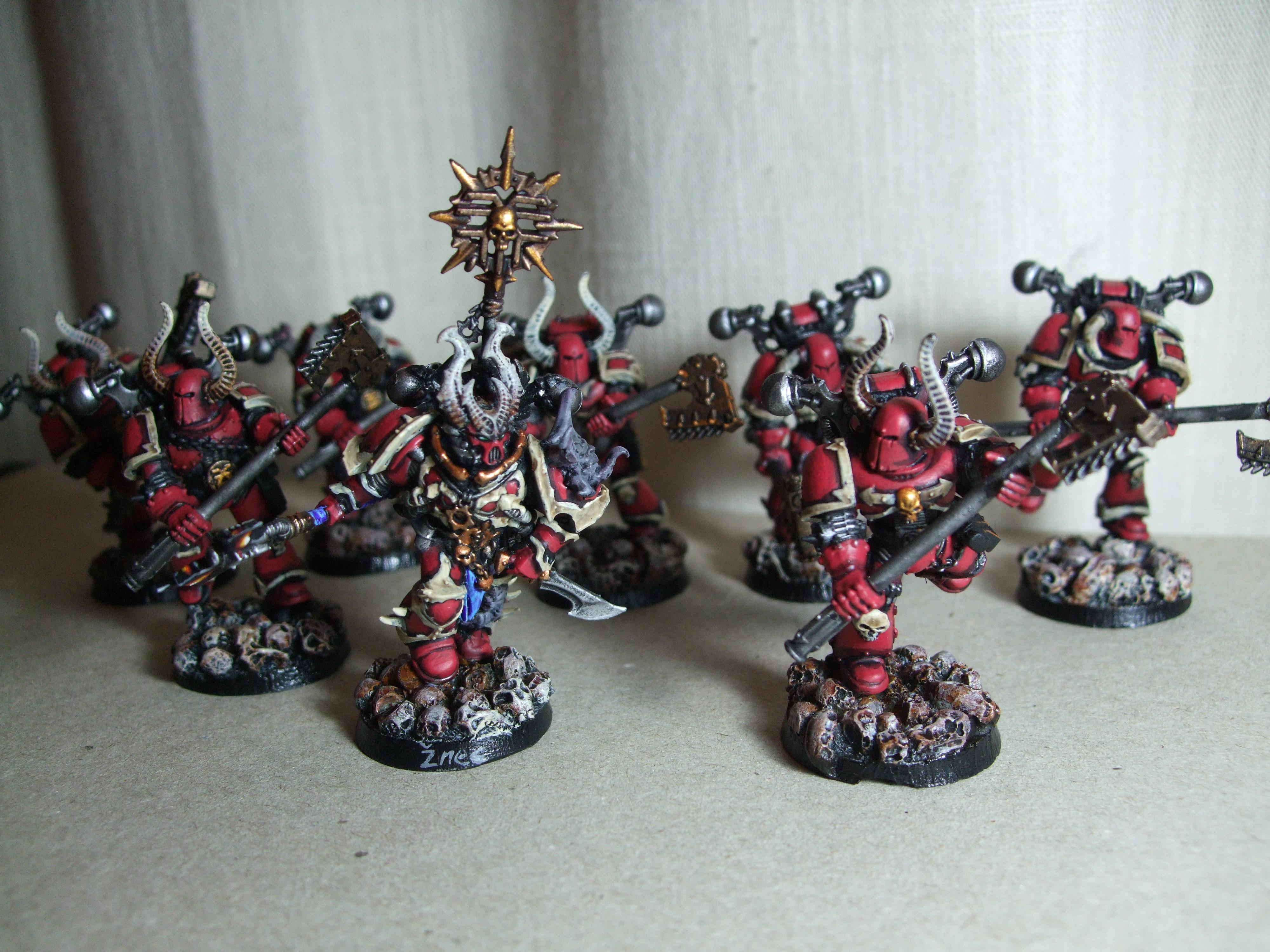Berserkers, Chaos Space Marines, Khorne, Kitbash, Warhammer 40,000