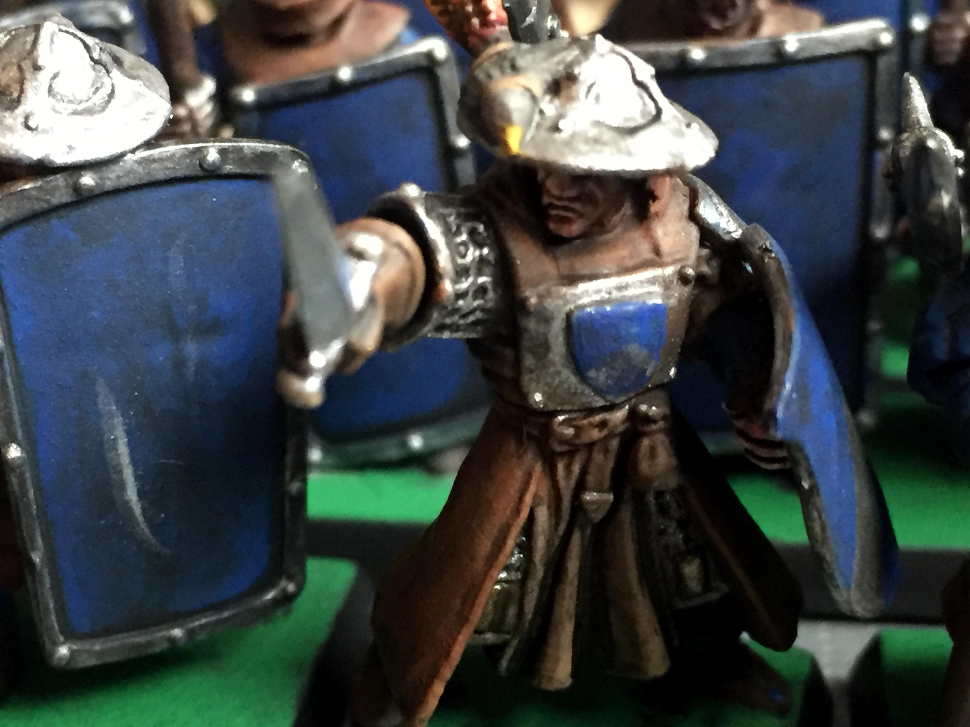 Blue, Bretonnians, Men-at-arms, Warhammer Fantasy