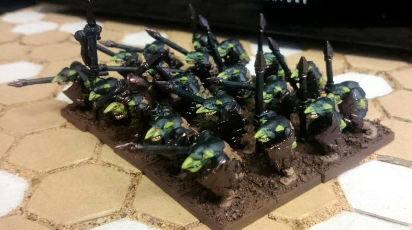 Mantic goblins WIP sharpsticks 
