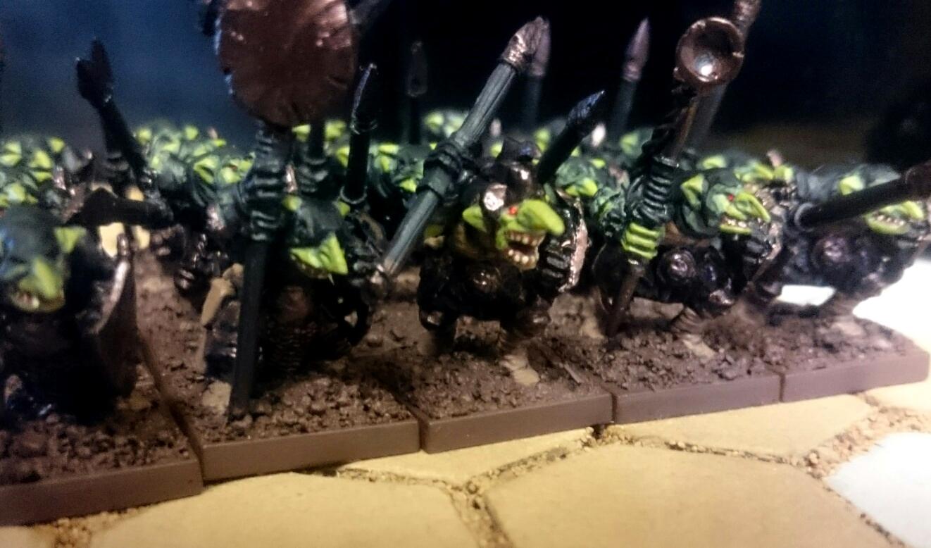 Mantic goblins WIP sharpsticks 