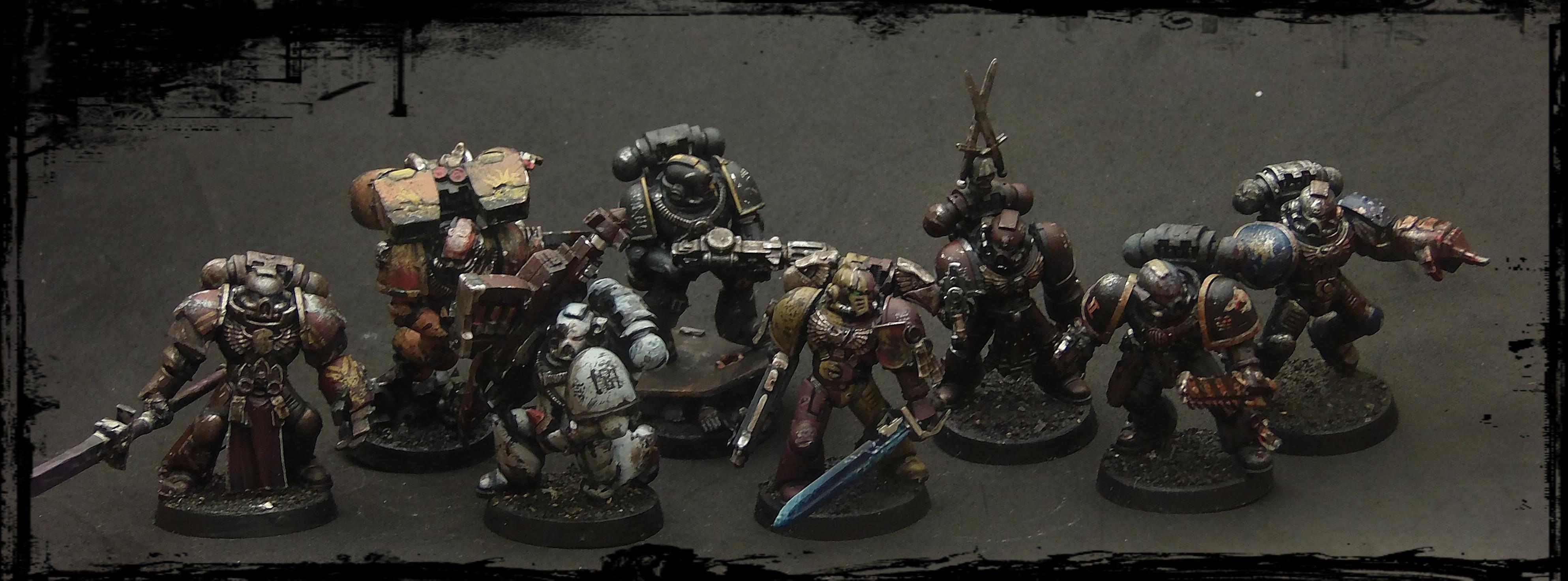 Astartes, Astral Claws, Badab War, Space Marines, Warhammer 40,000, Weathered