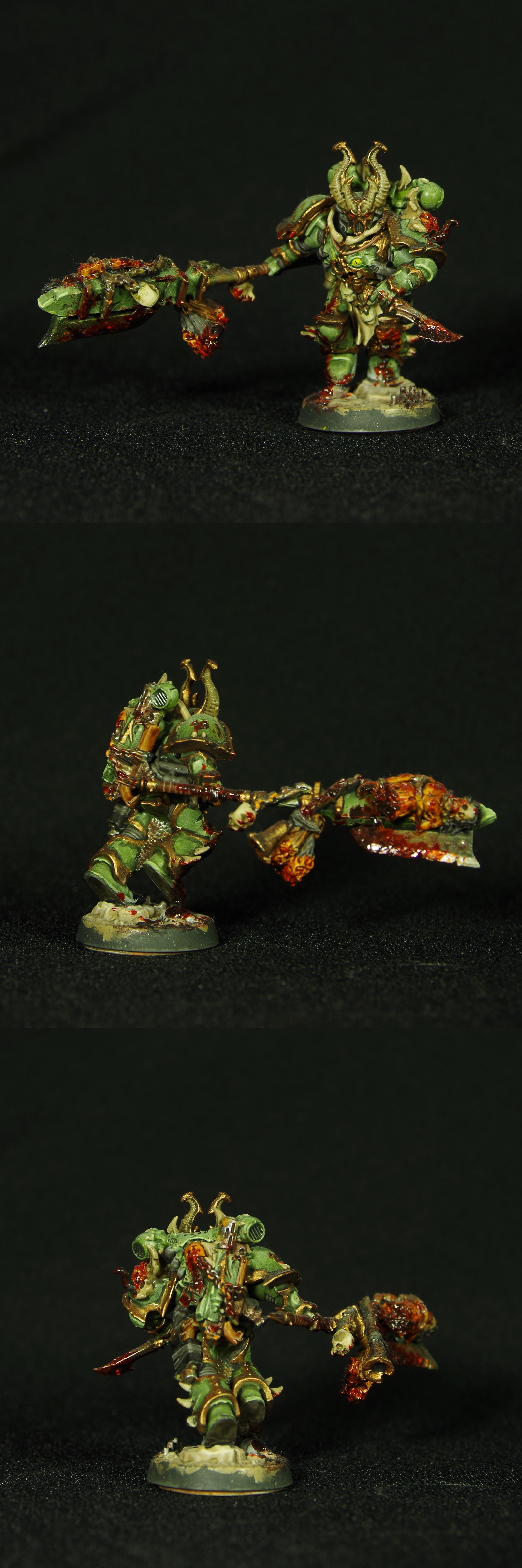 Champion, Chaos, Chaos Space Marines, Conversion, Daemons, Nurgle, Plague, Prince, Space, Space Marines, Standard, Standard Bearer, Warhammer 40,000, Warhammer Fantasy, Wh40