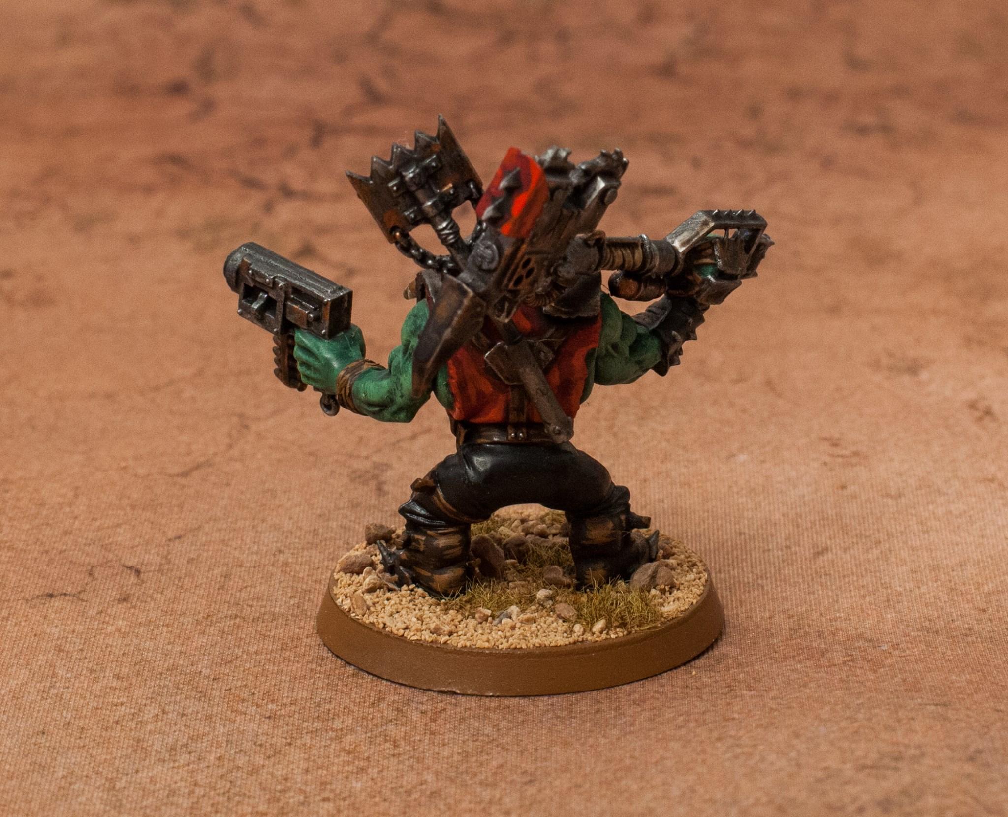 Orks, Waaagh, Nob with big choppa