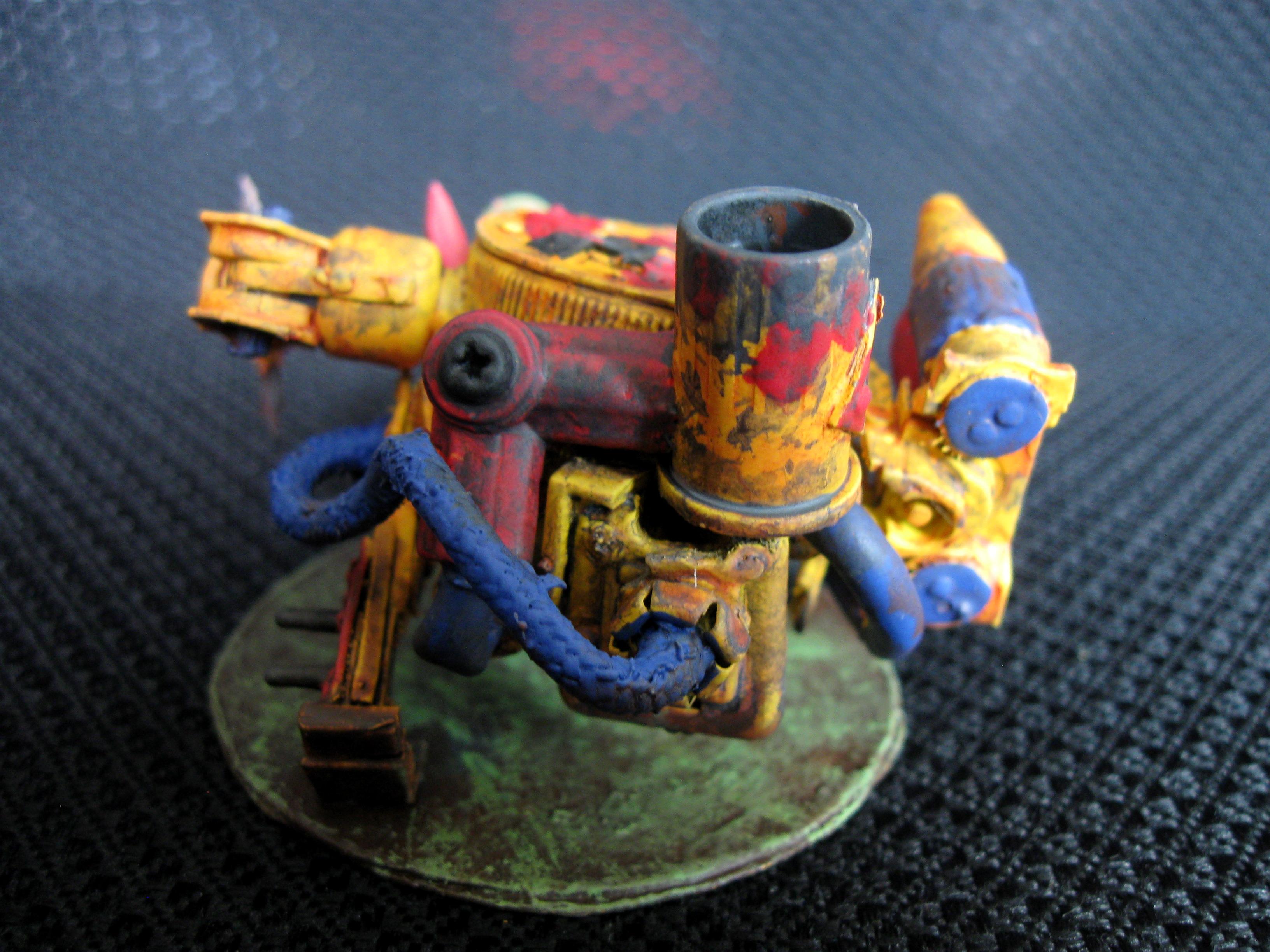Bad Moons, Orks, Scratch Build, Warhammer 40,000, Yellow