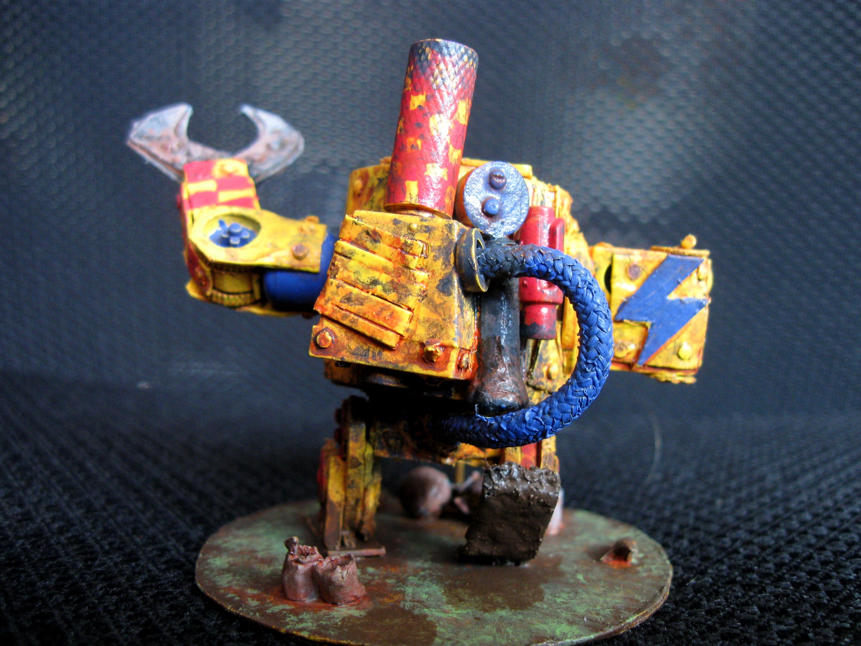 Bad Moons, Orks, Scratch Build, Warhammer 40,000, Yellow