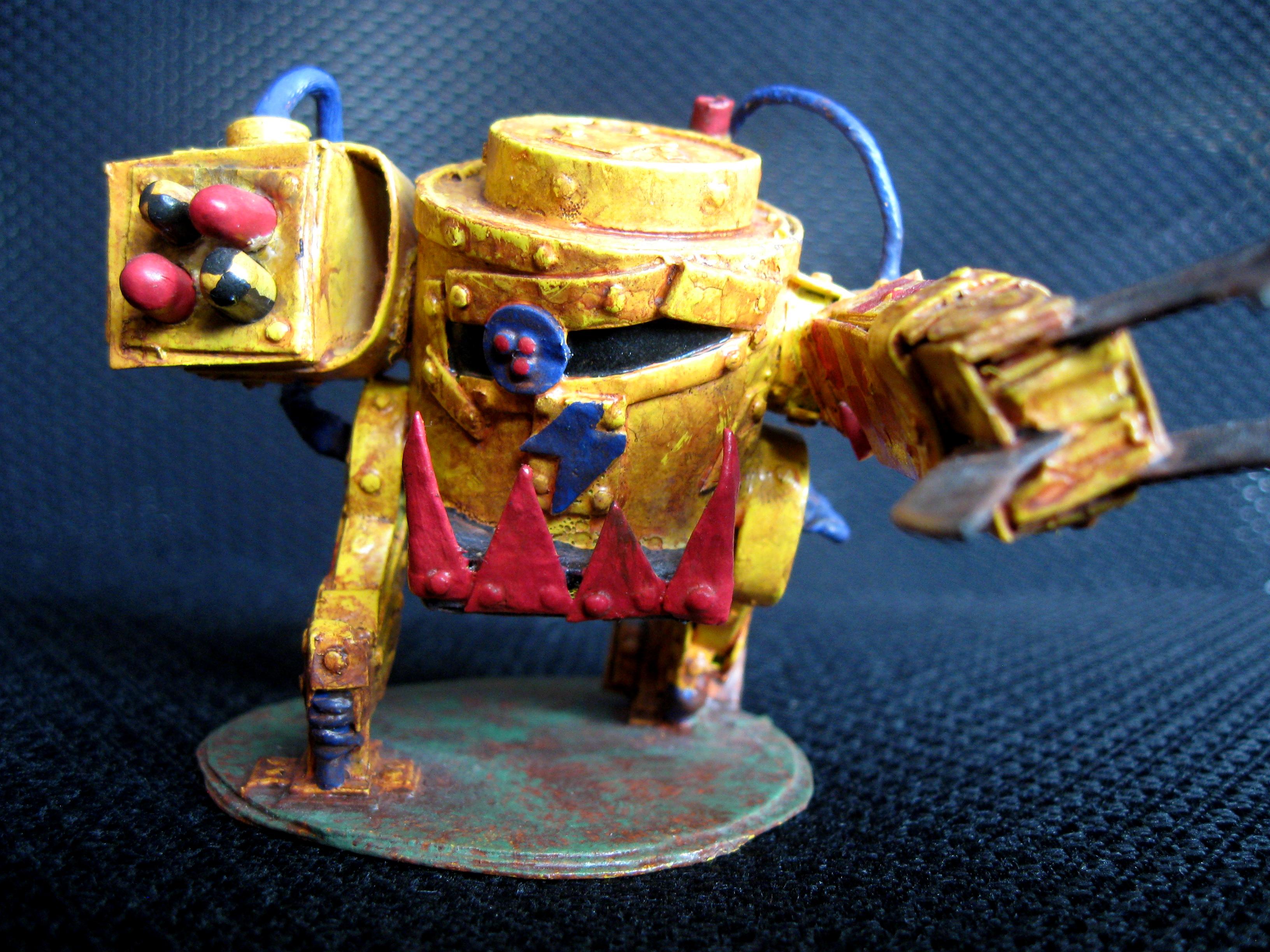 Bad Moons, Orks, Scratch Build, Warhammer 40,000, Yellow
