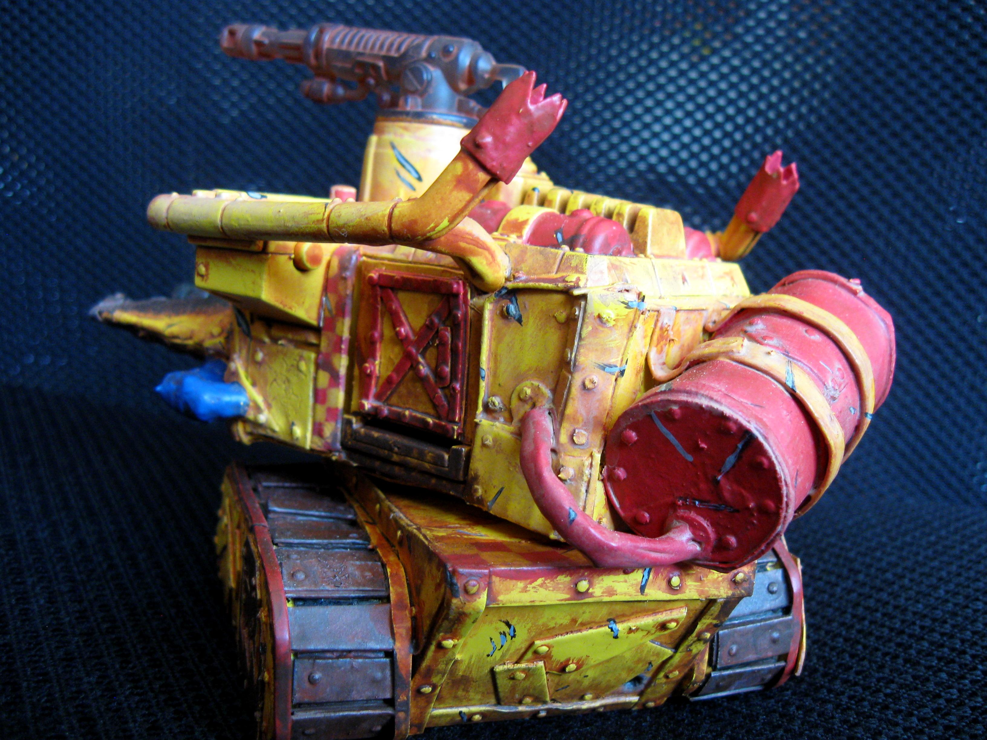 Bad Moons, Orks, Scratch Build, Warhammer 40,000, Yellow