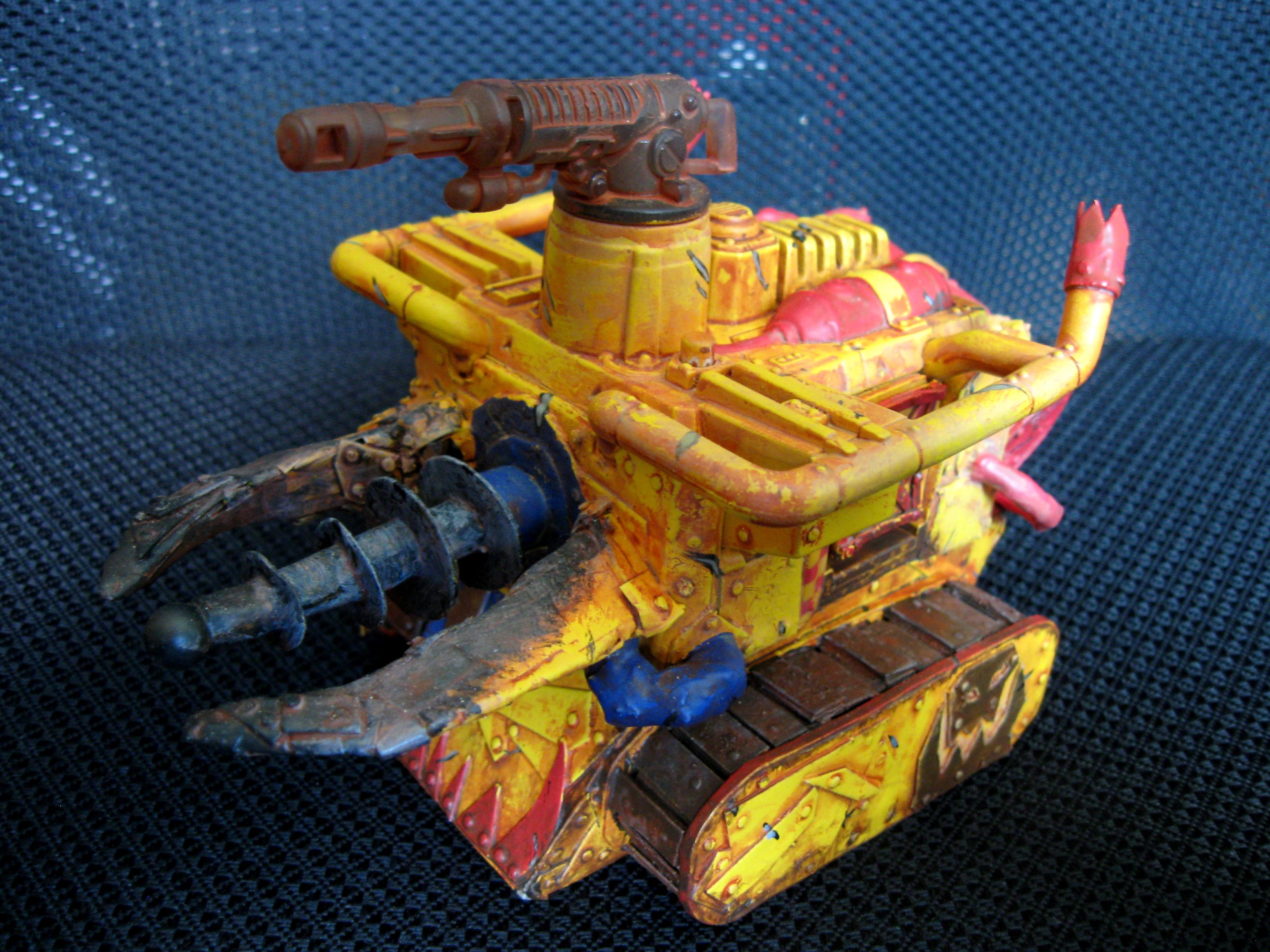 Bad Moons, Orks, Scratch Build, Warhammer 40,000, Yellow