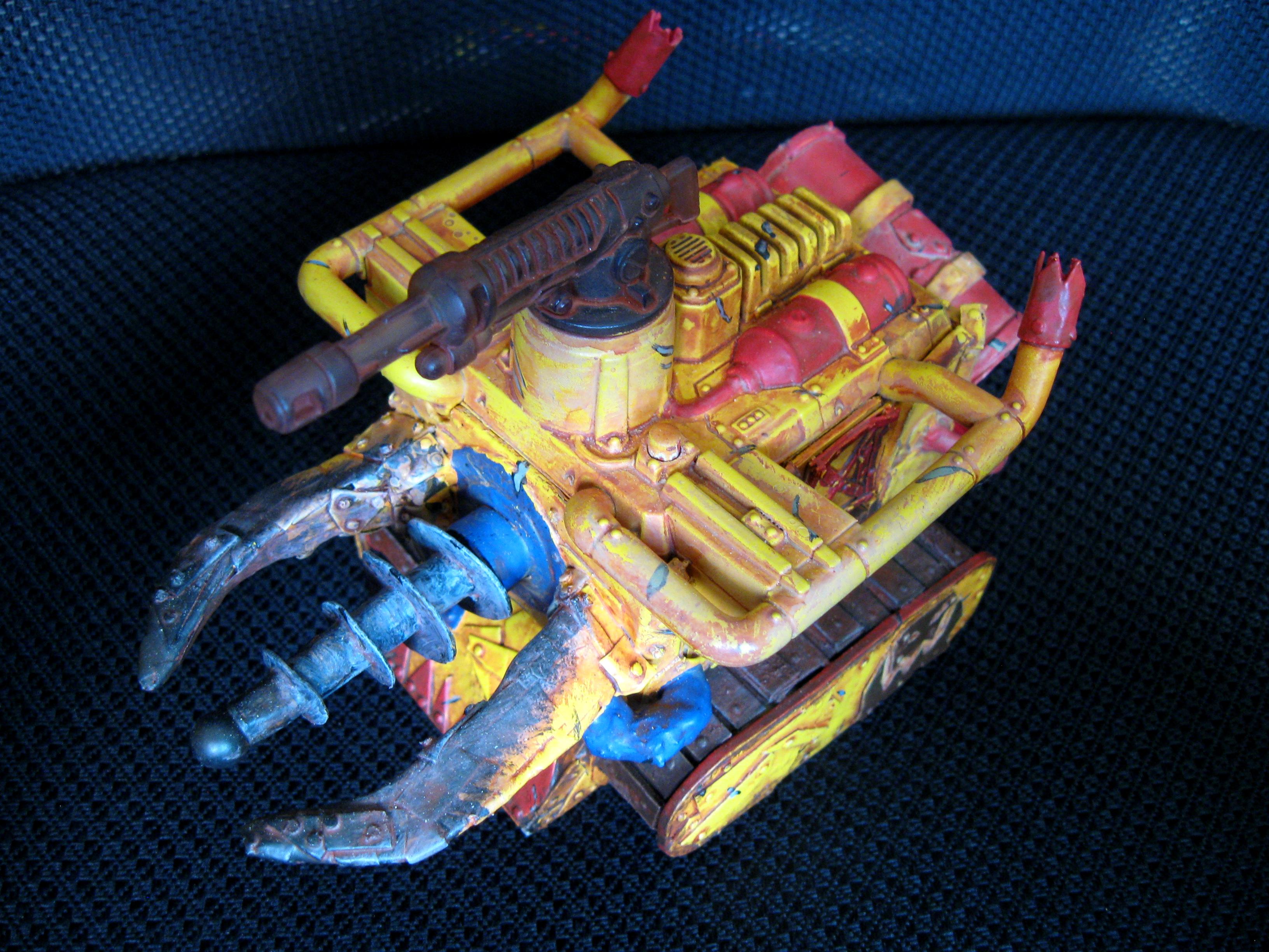 Bad Moons, Orks, Scratch Build, Warhammer 40,000, Yellow