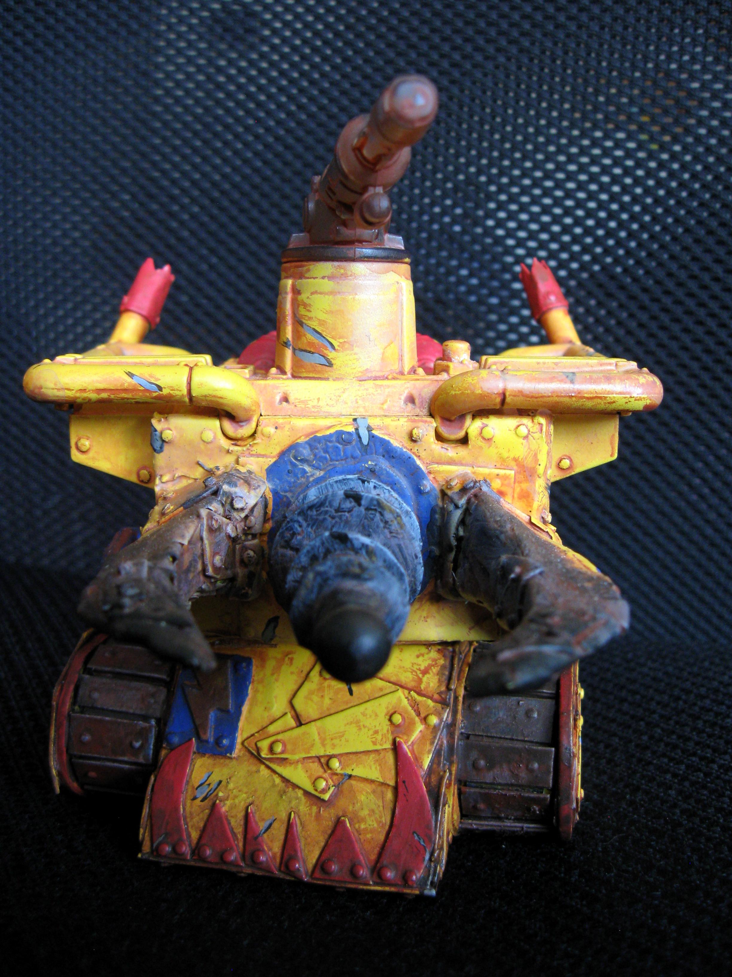 Bad Moons, Orks, Scratch Build, Warhammer 40,000, Yellow