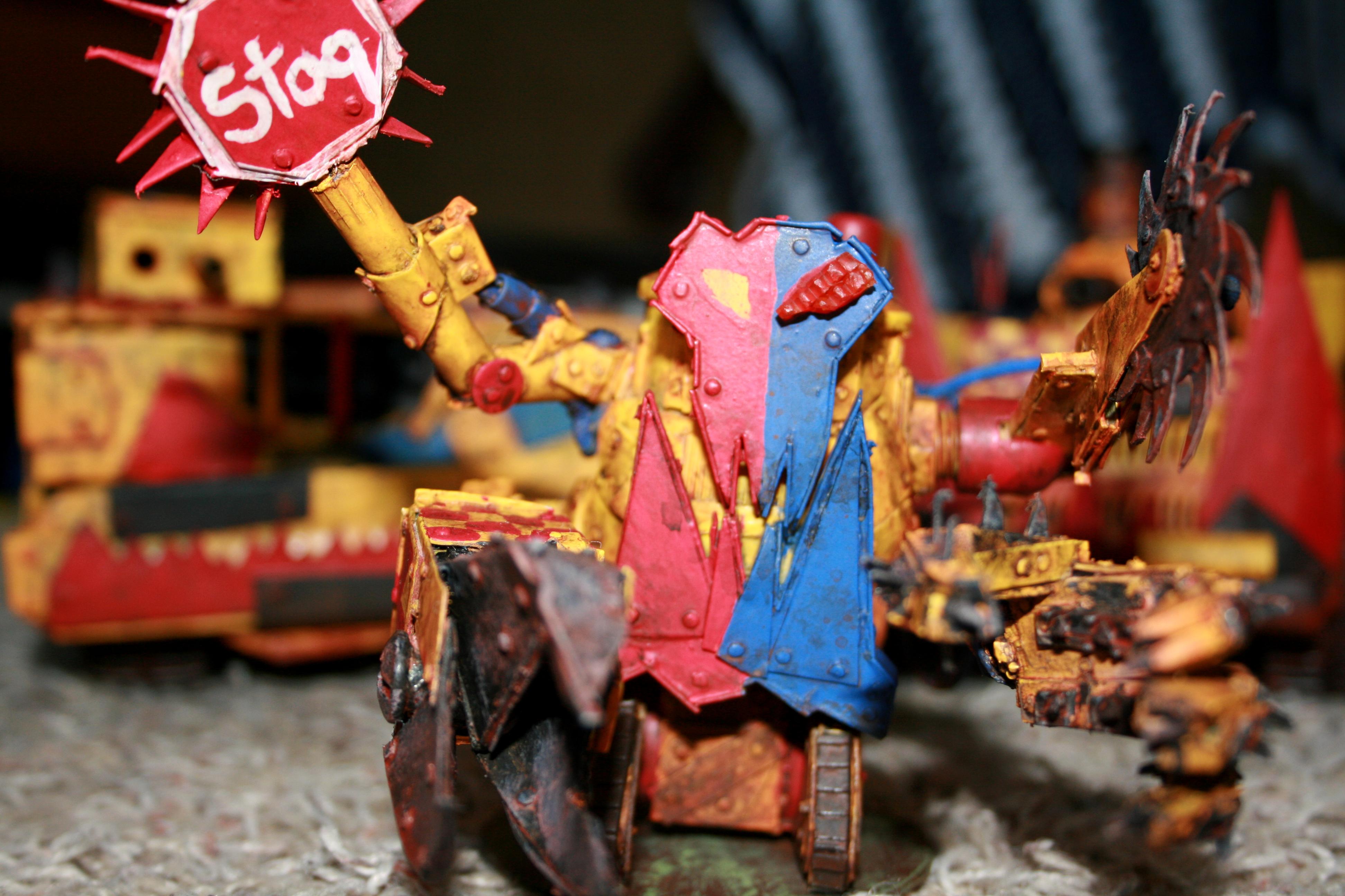 Bad Moons, Deff Dread, Orks, Scratch Build, Warhammer 40,000