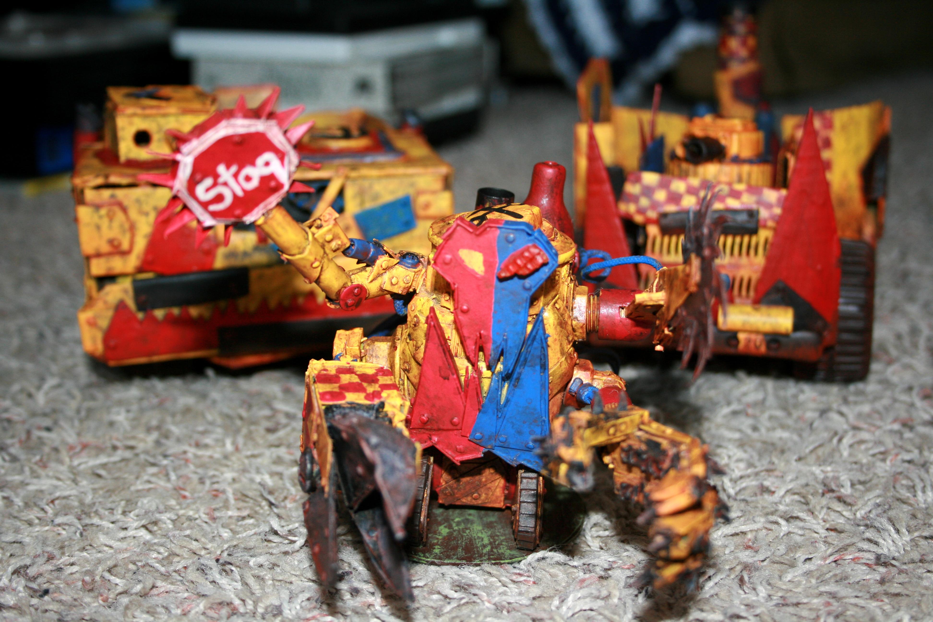 Bad Moons, Deff Dread, Orks, Scratch Build, Warhammer 40,000