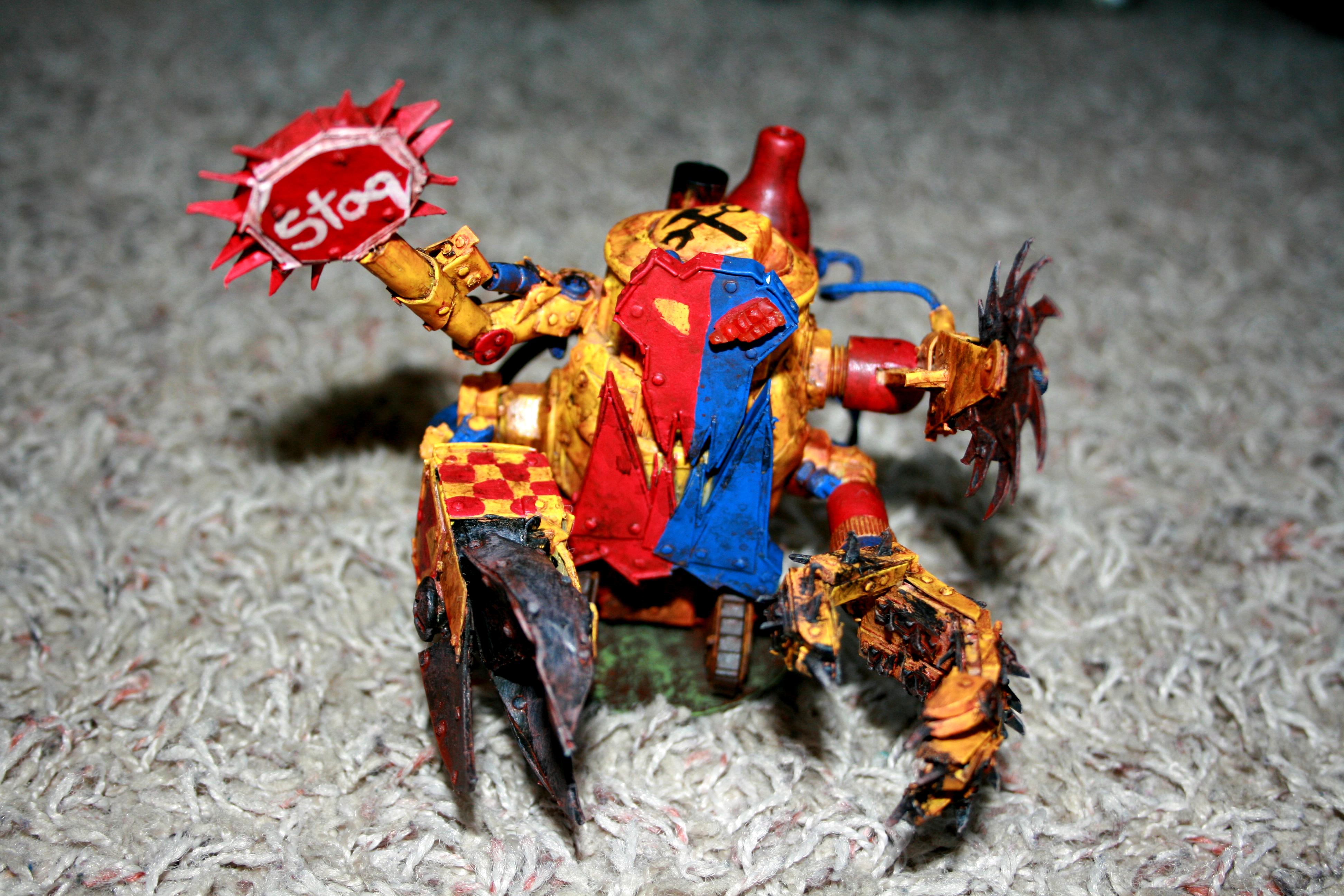 Bad Moons, Deff Dread, Orks, Scratch Build, Warhammer 40,000
