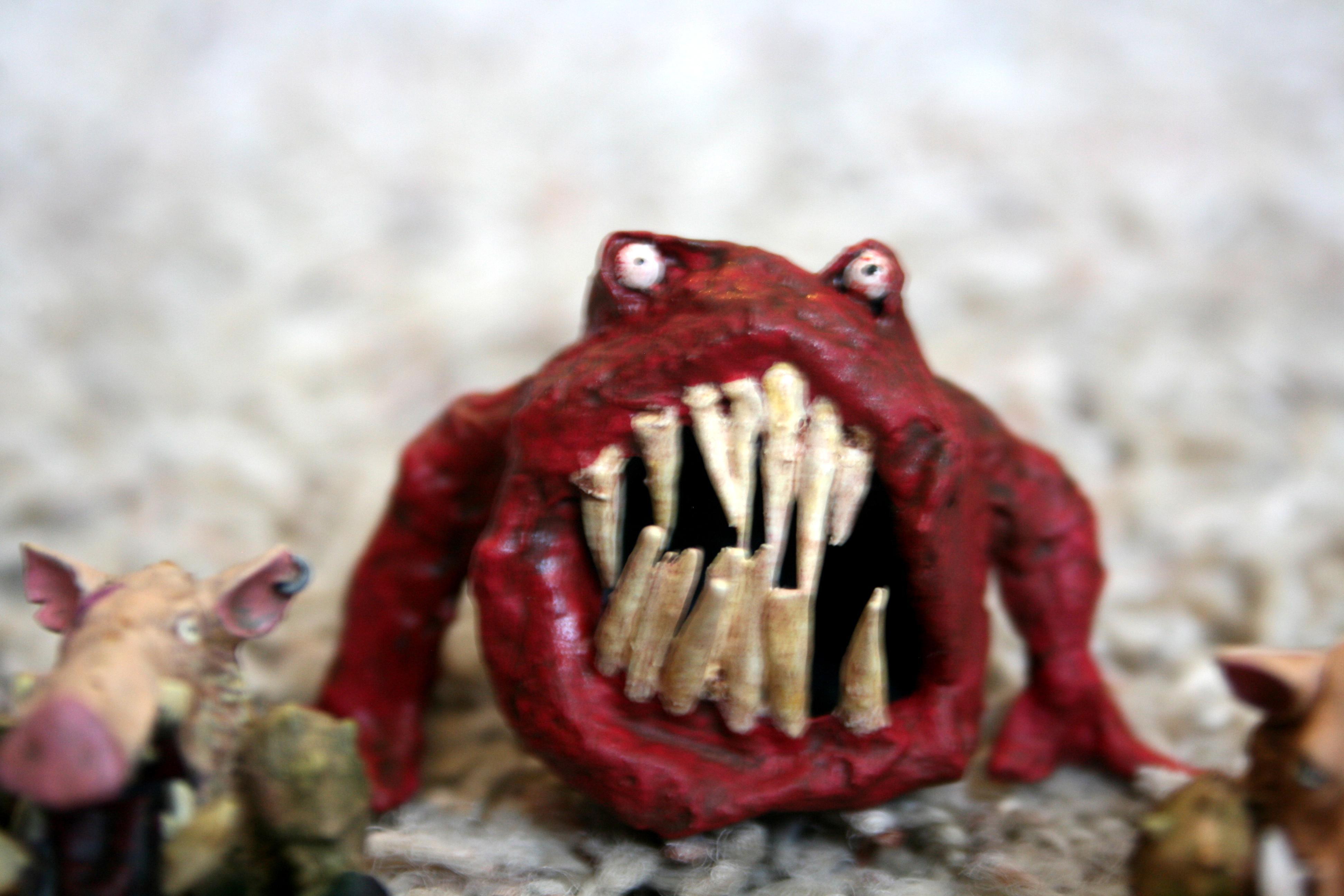 Custom, Kit Bash, Orcs, Squigs, Warhammer Fantasy