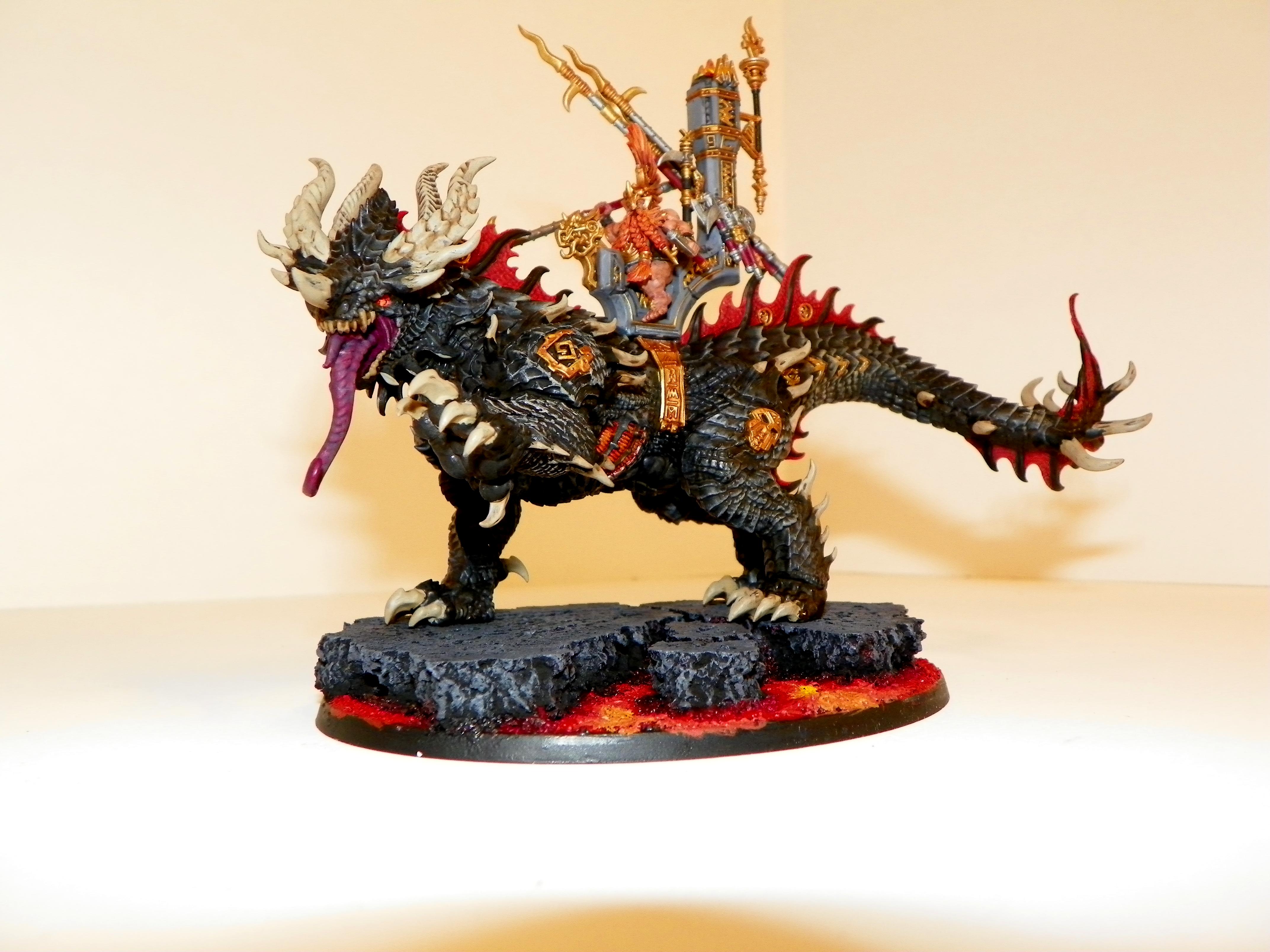 Age Of Sigmar, Dwarves, Fyreslayer, Magmadroth, Warhammer Fantasy