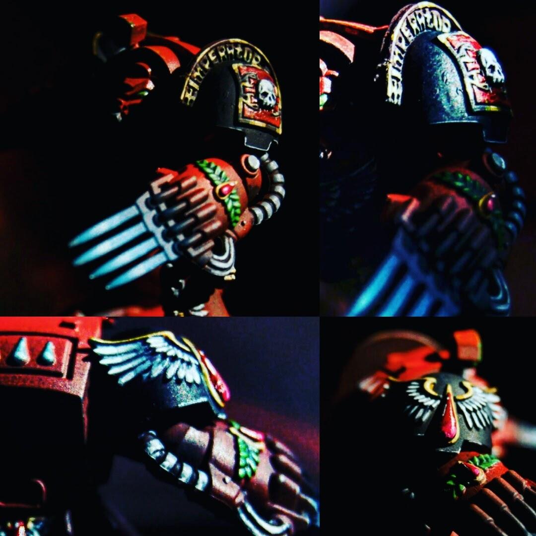 Airbrush, Angel, Blood, Blood Angels, Citadel, Propainted, Terminator Armor, Warhammer 40,000, Warhammer Fantasy