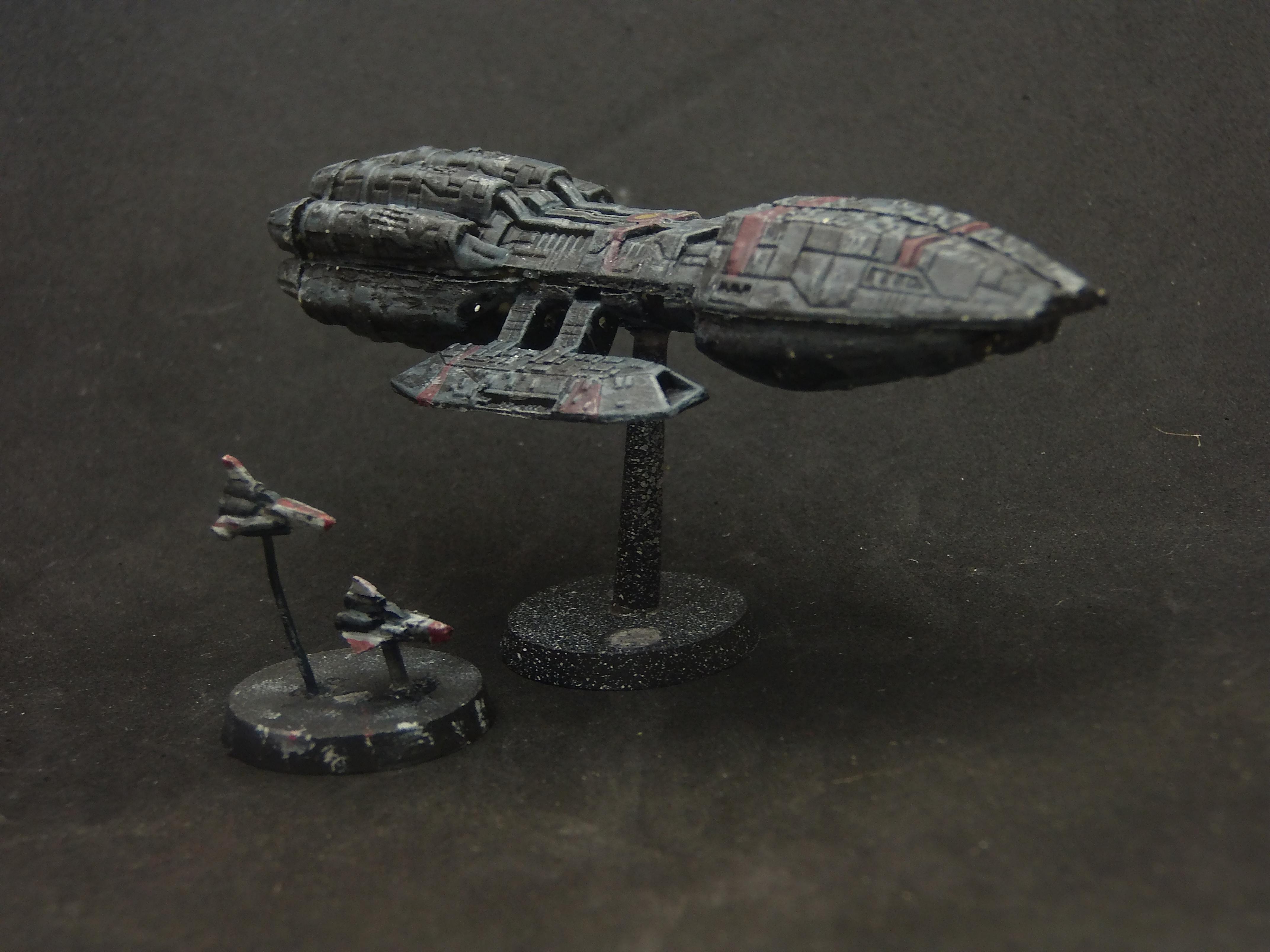 Battlestar Perseus and Viper Squadron