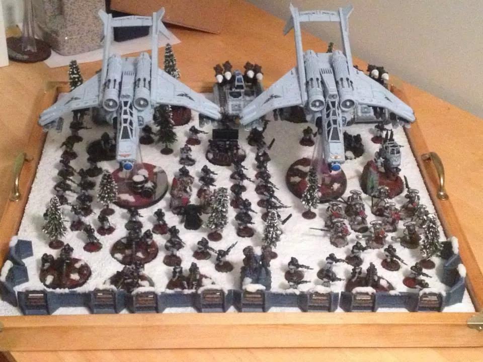 Imperial Guard snow Base