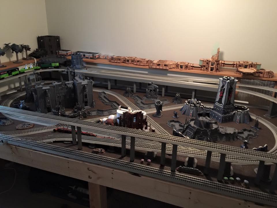 Cities Of Death, Game Table, Railroad, Terrain, Train, Warhammer 40,000