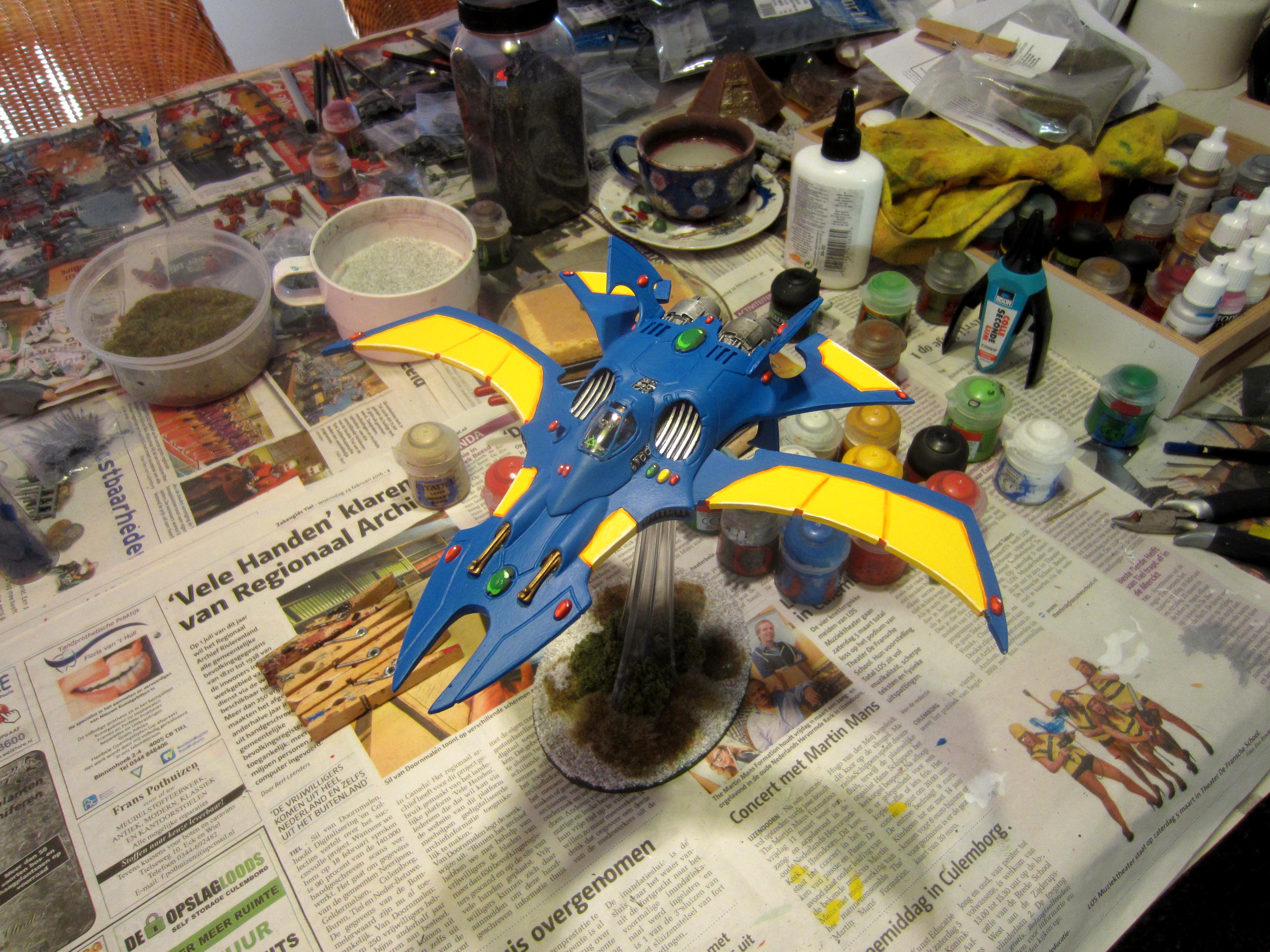 Alaitoc, Eldar, Flyer, Forge World, Nightwing Interceptor, Resin