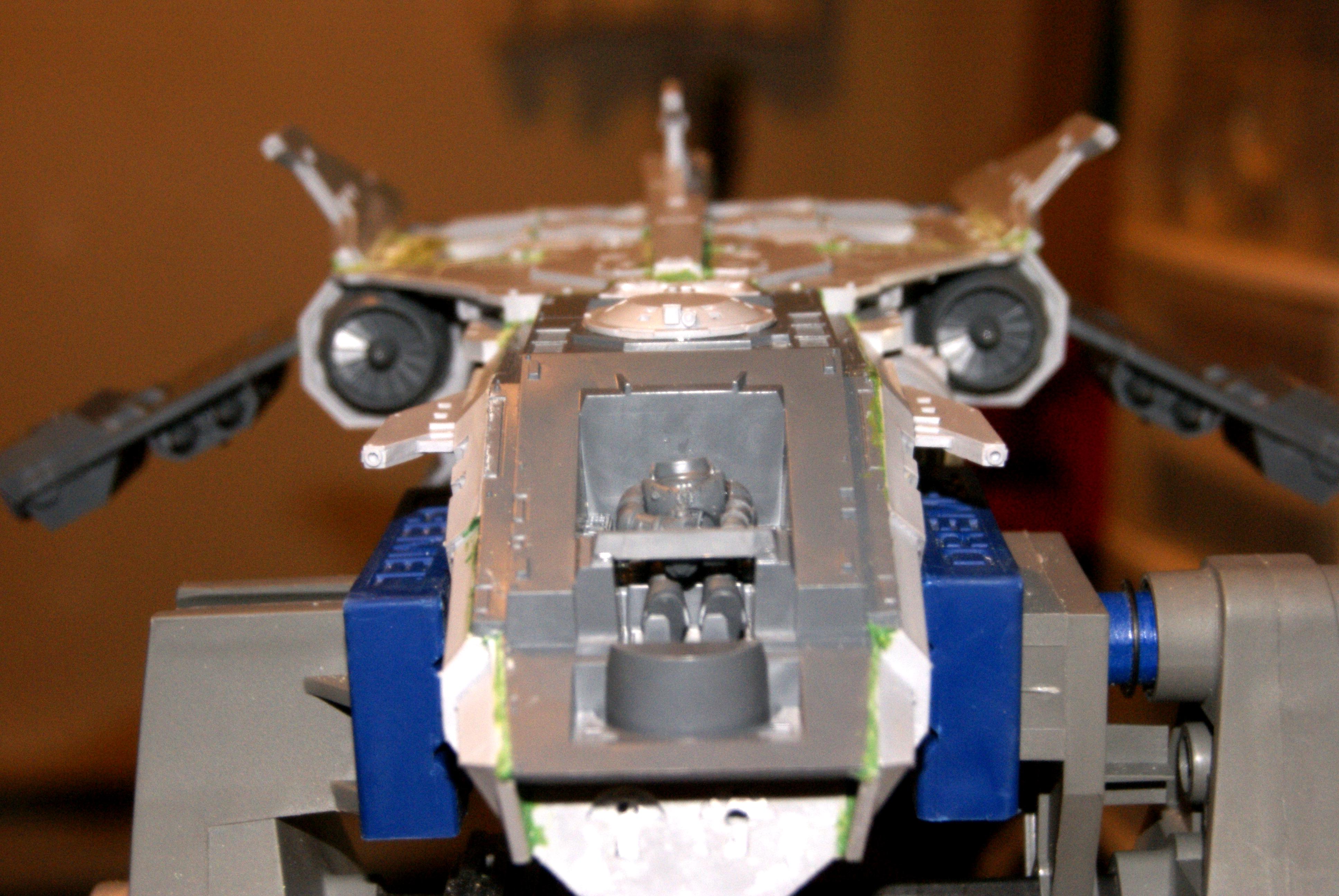 Bow fins attached