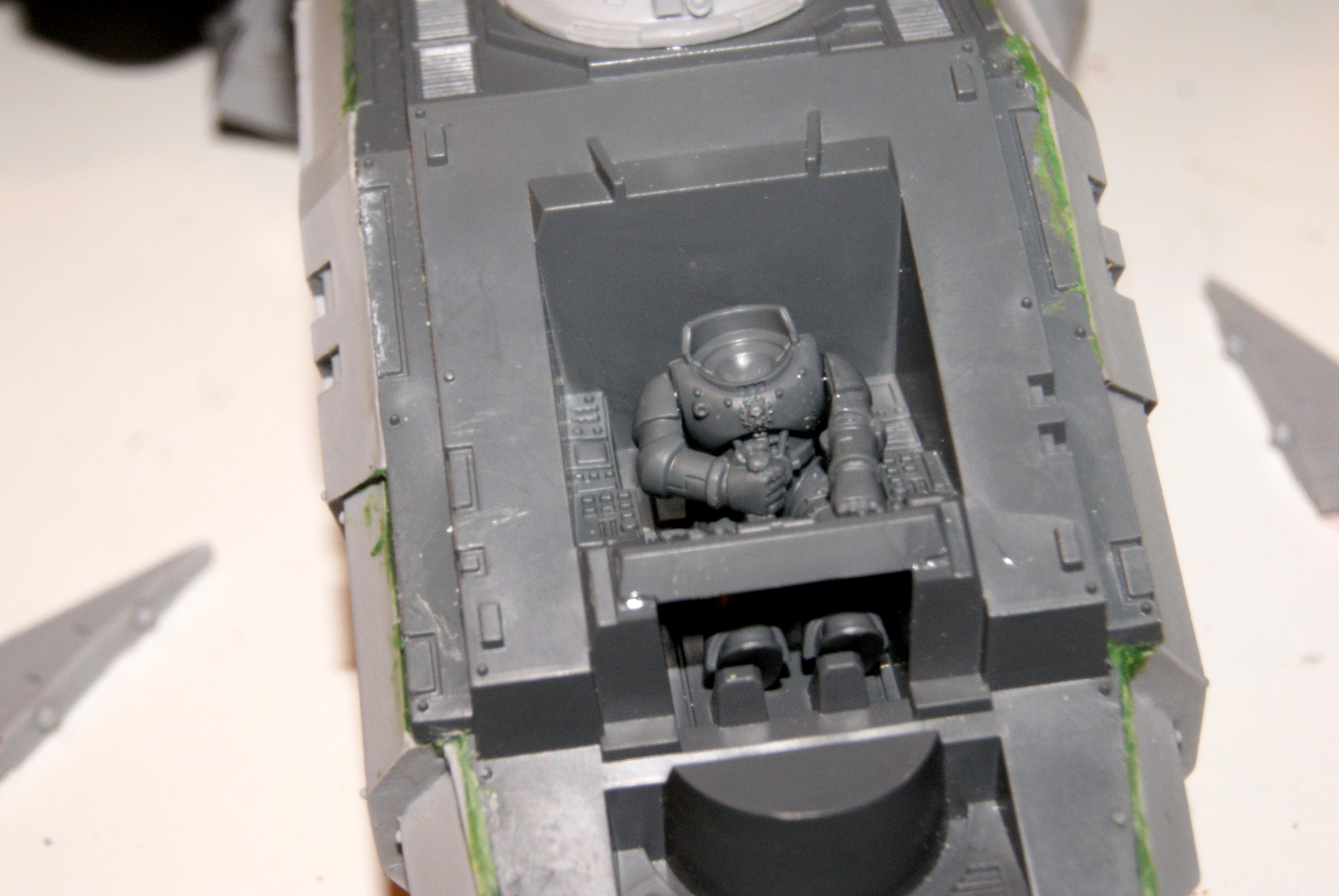 Gluing pilot in place. 