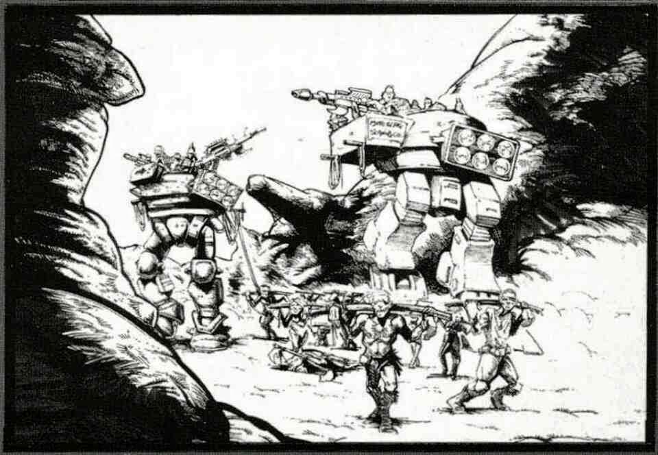 Artwork, Copyright Games Workshop, Mech, Rogue Trader, Slaver