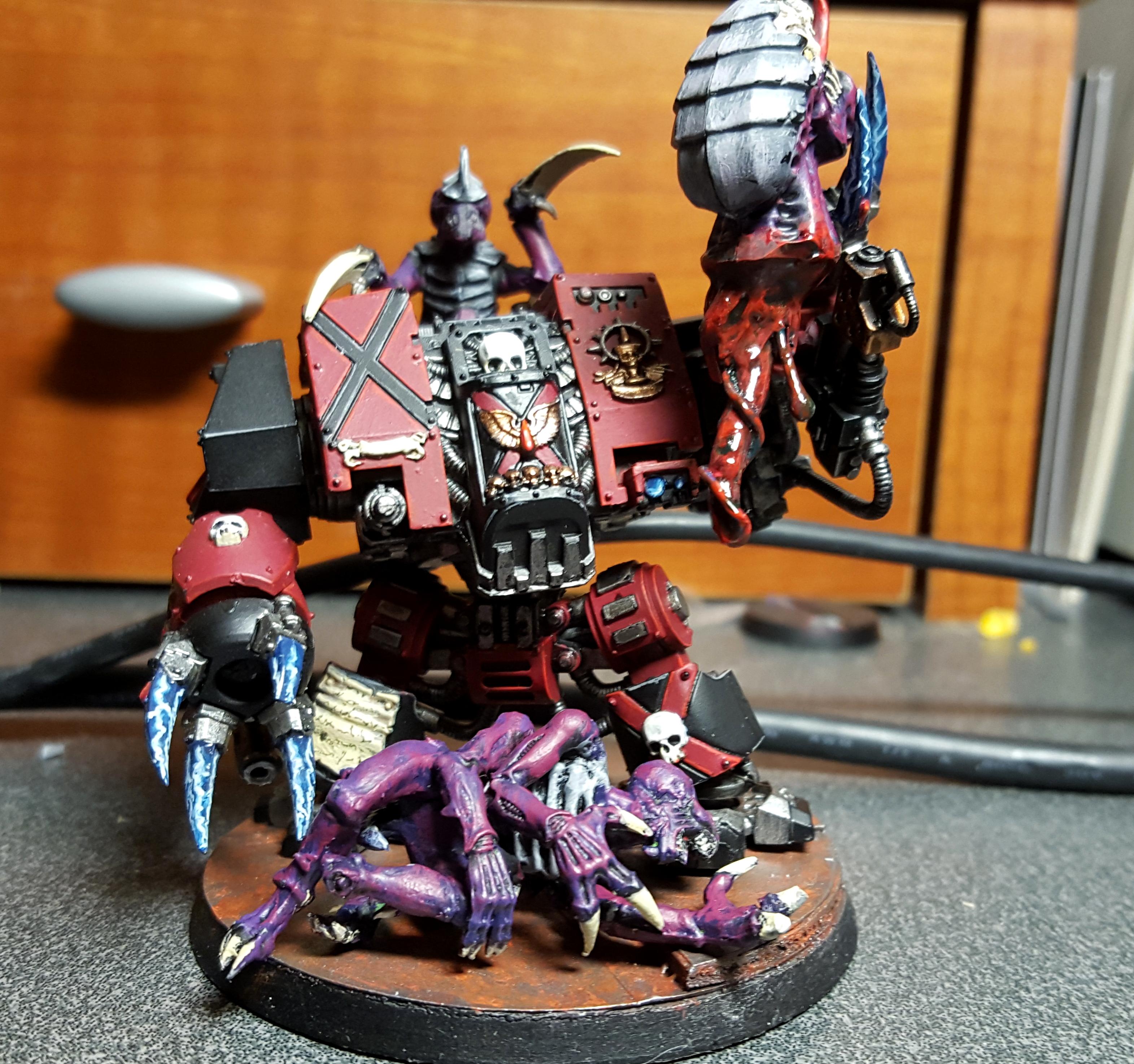 Death Company, Diorama, Dreadnought, Lightening Claws, Tyranids