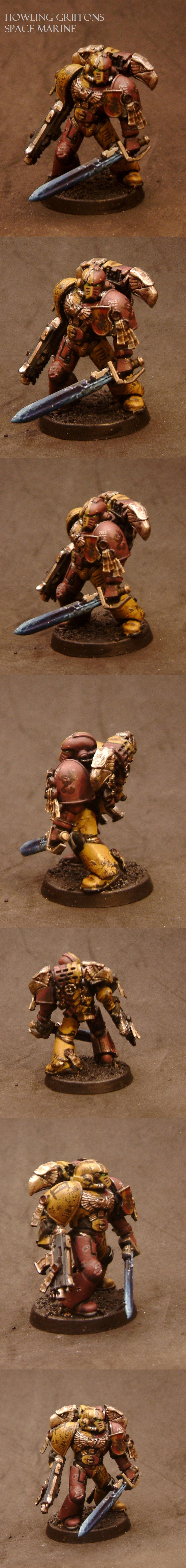 Howling Griffon, Space Marines, Warhammer 40,000, Weathered