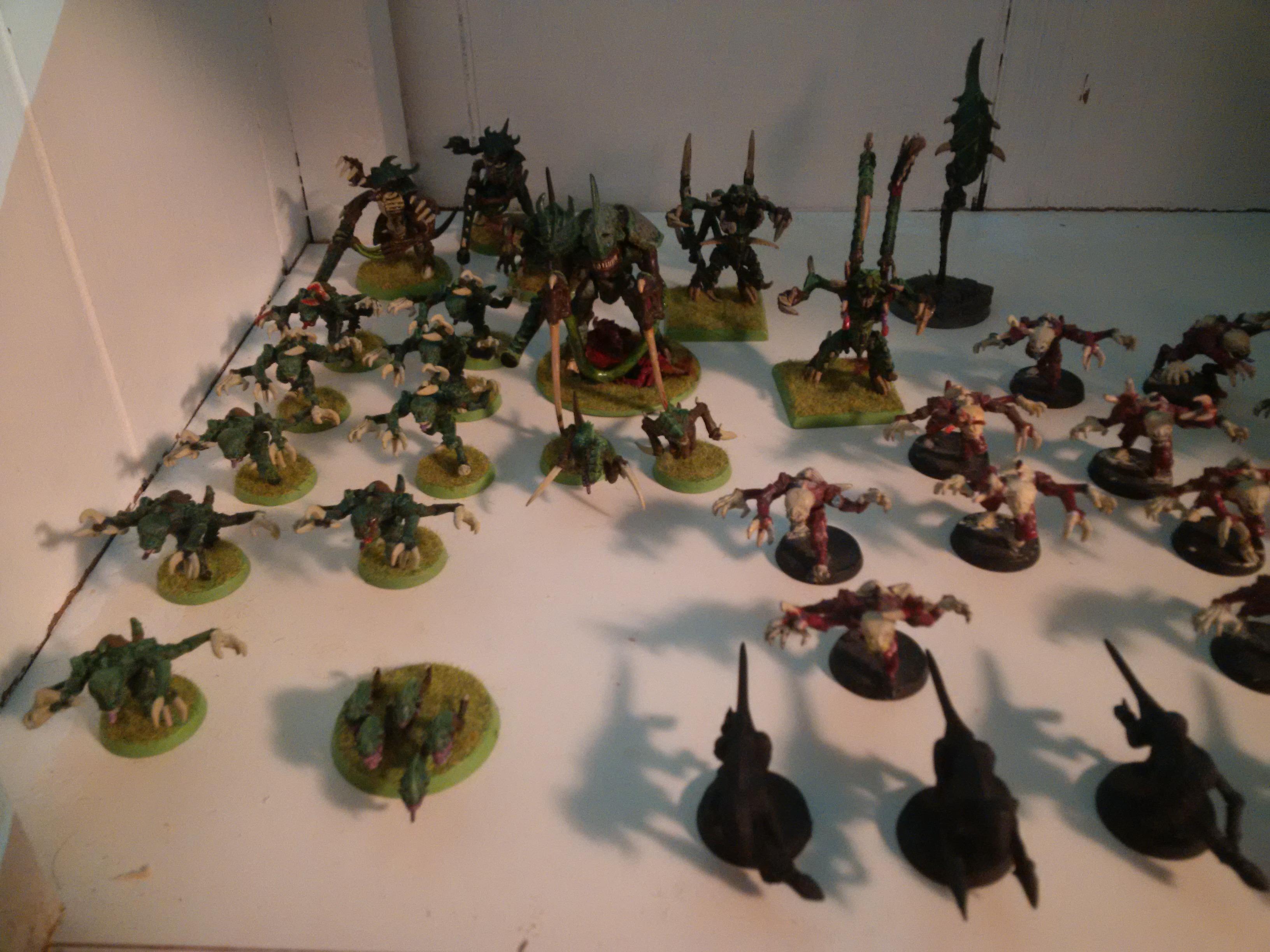 Jungle, Tyranids, Nid Swarm with 'Fex and Zonethrope